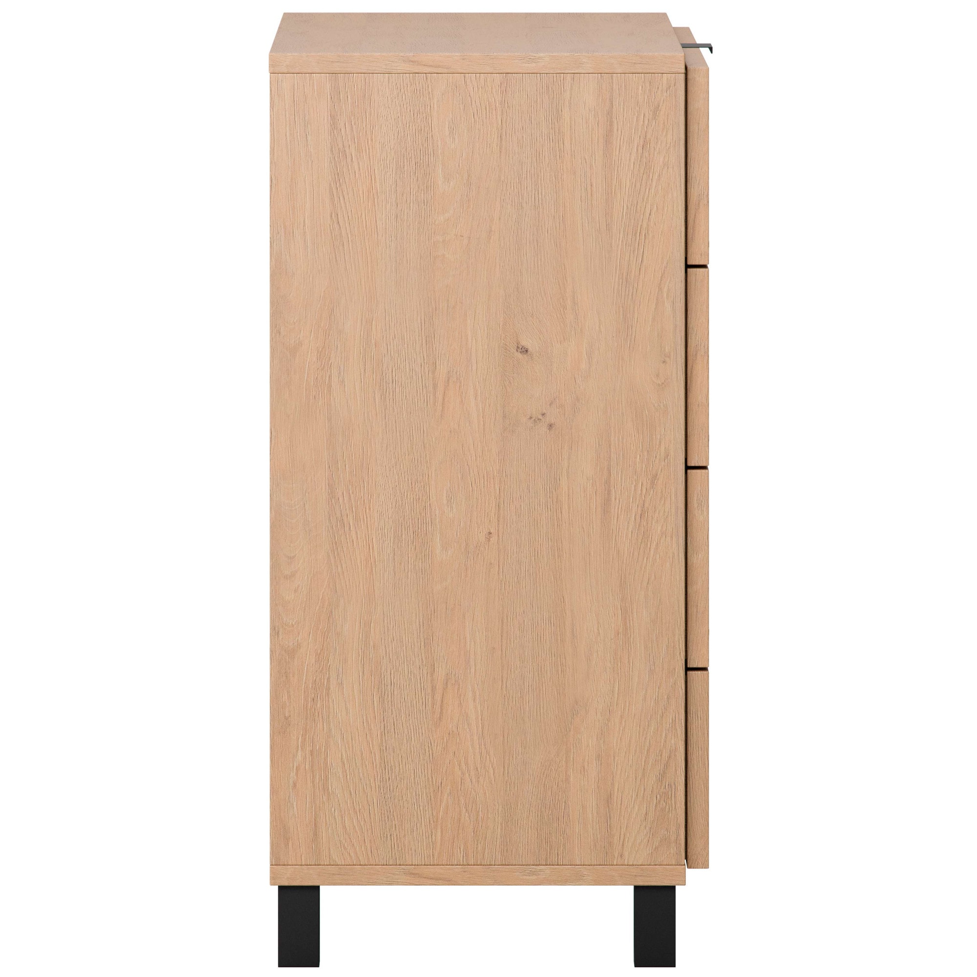 VOX Kommode »SIMPLE Sideboard mit 4 Schubladen, Maße B/T/H: 90/47/94,5 cm«, Soft-Close Function, mit schwarzen Metallgriffe