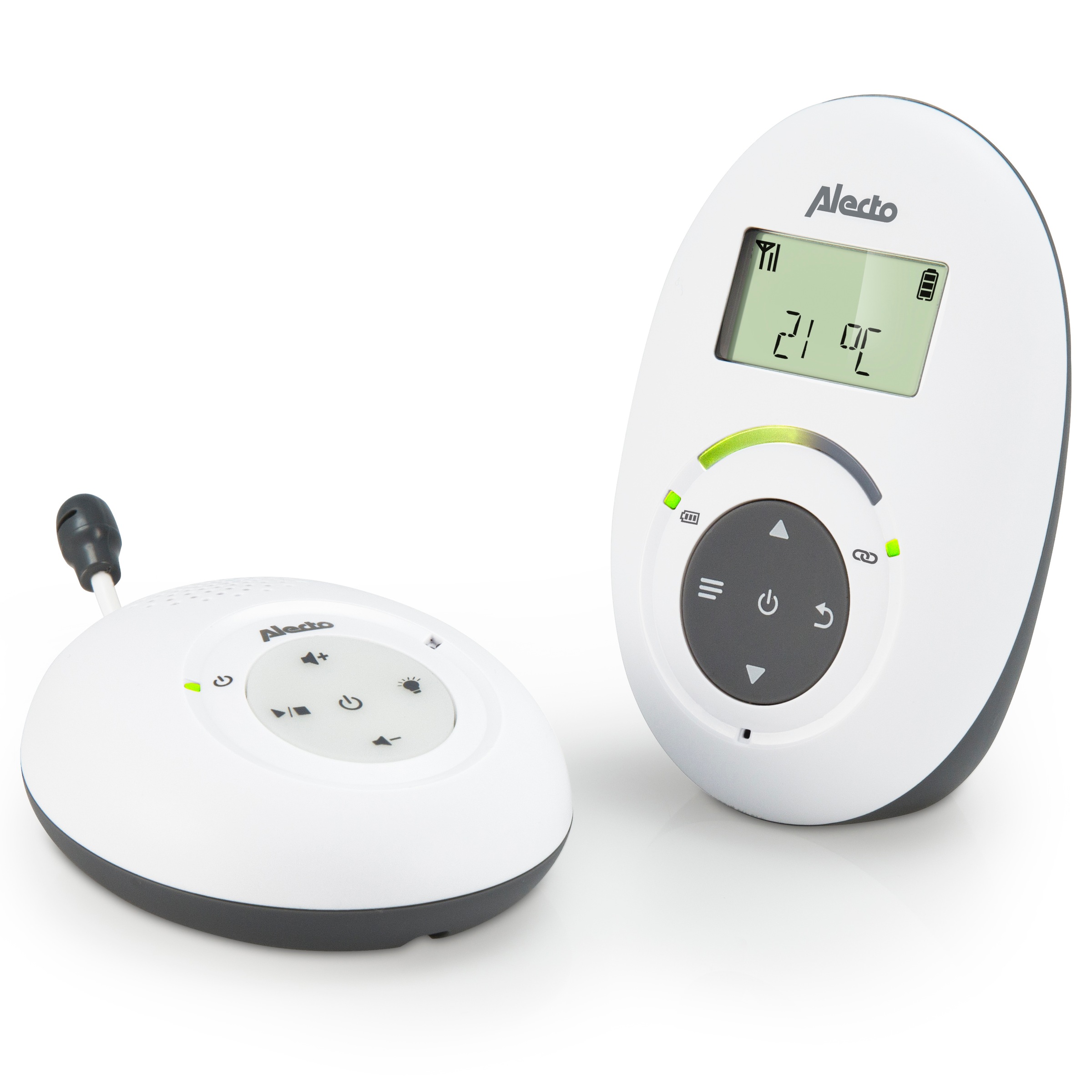 Alecto Babyphone »DBX-125«, (2 tlg.), Nachtlicht, Wiegenlieder und Temperaturanzeige
