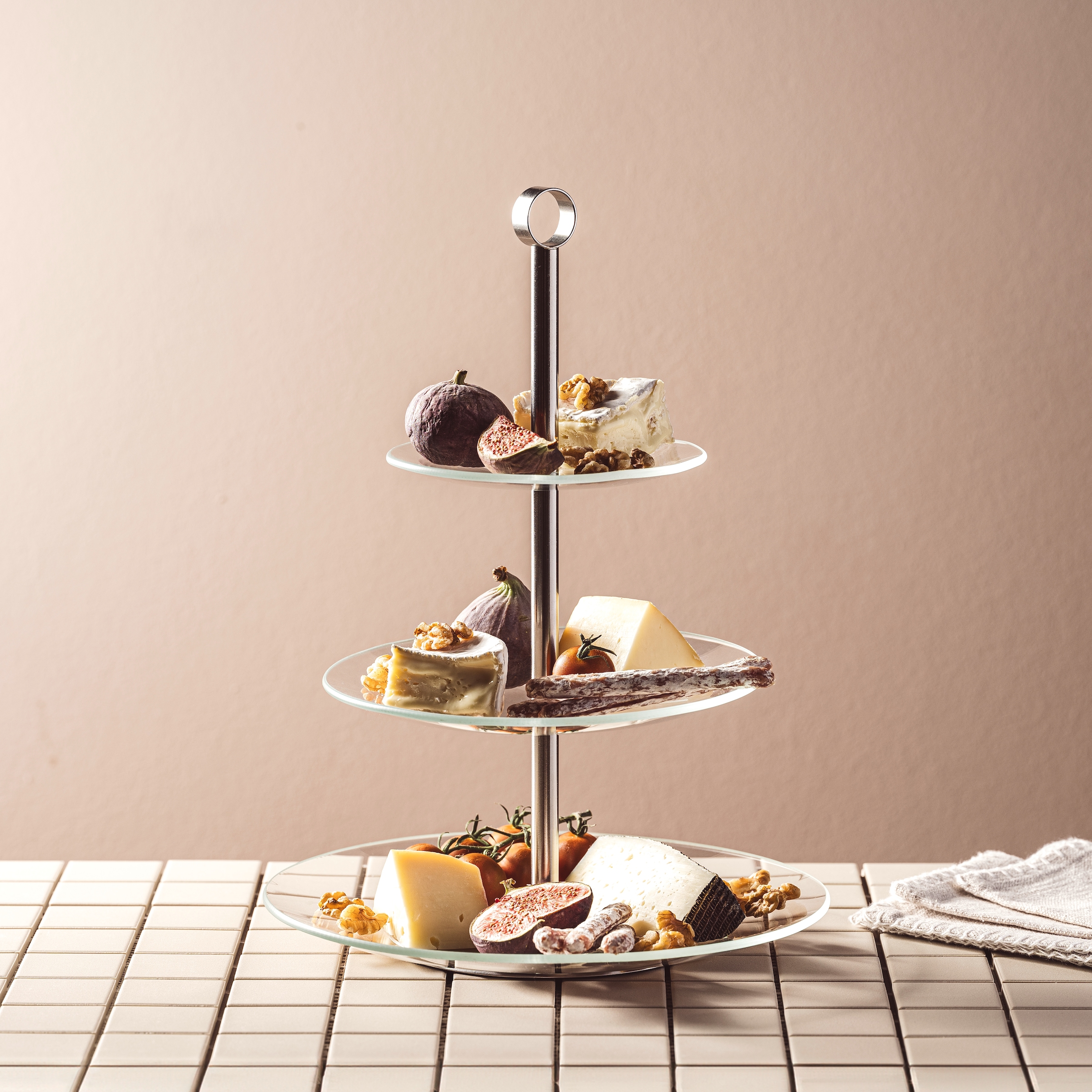 LEONARDO Etagere »CENA, 3 stufig - Höhe 36 cm« Servieretagere mehrstöckig, zum Servieren und Präsentieren