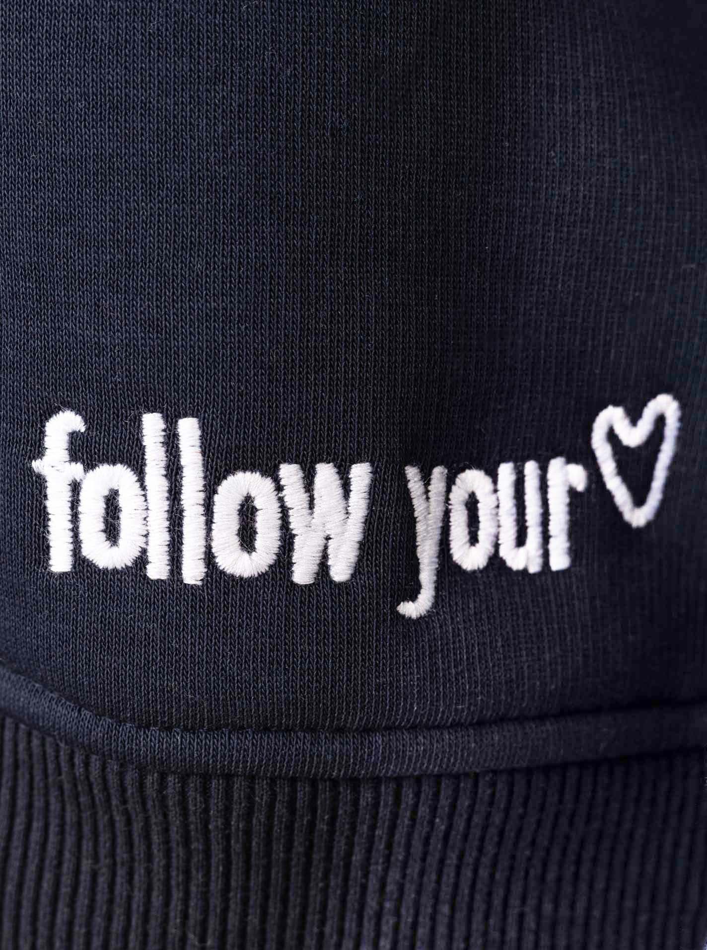 Zwillingsherz Sweatshirt , Rundhalsausschnitt, Langarm, Baumwollmischung
