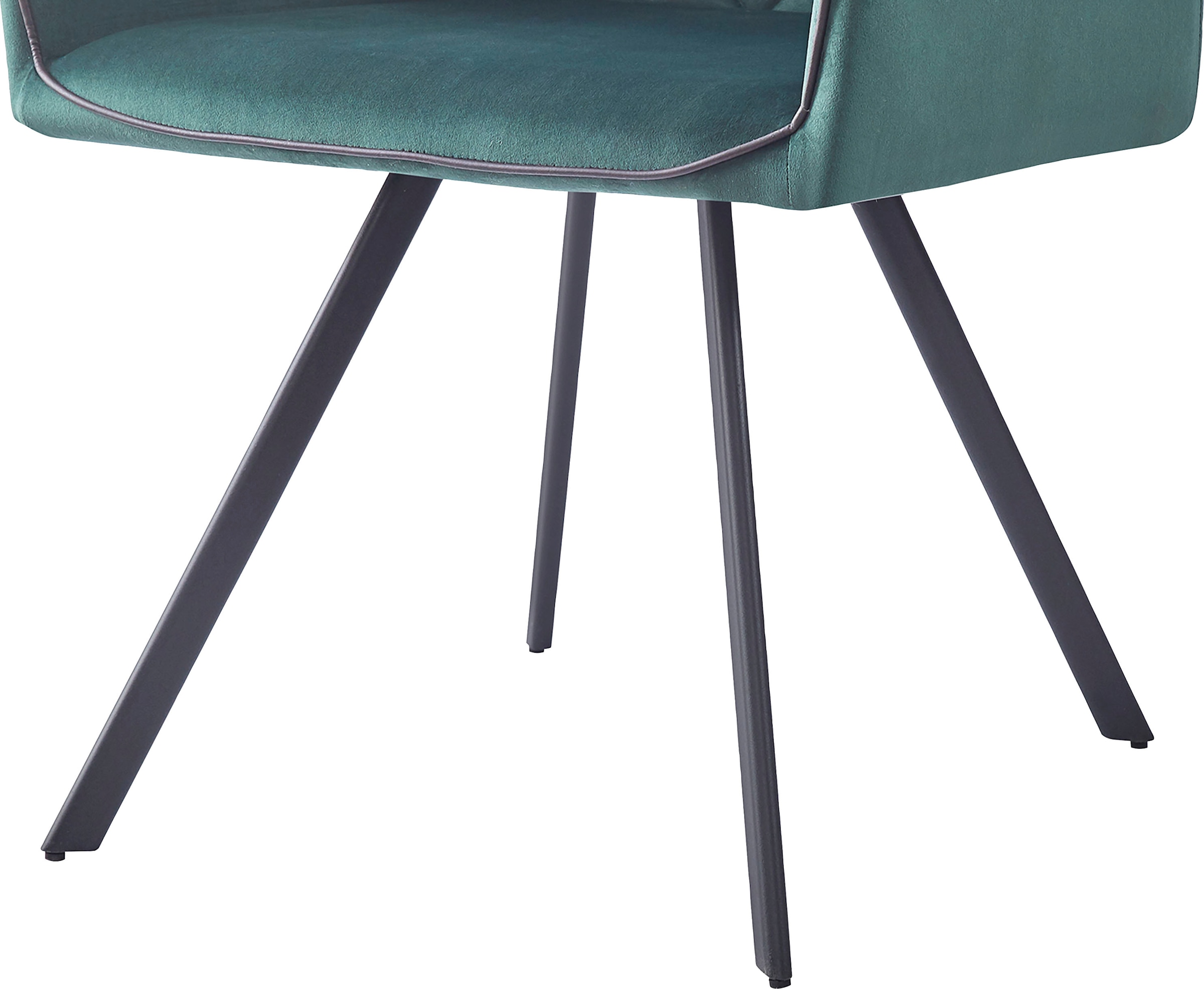 Kayoom Polsterstuhl »Stuhl Amber 125, Toller Stuhl aus Samt, mit Beinen aus Eisen«, 1 St., Toller Stuhl aus Samt, Glamour in Ihr Zuhause, mit Beinen aus Eisen