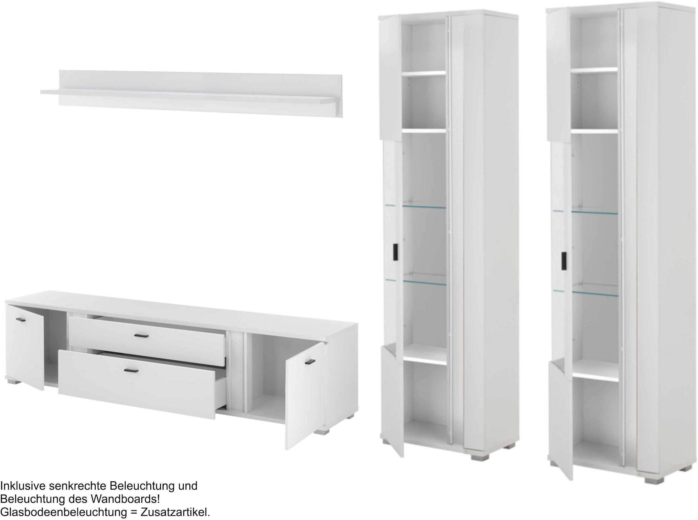 Home affaire Wohnwand »LONG ISLAND« Set, 4 Stk. tlg.