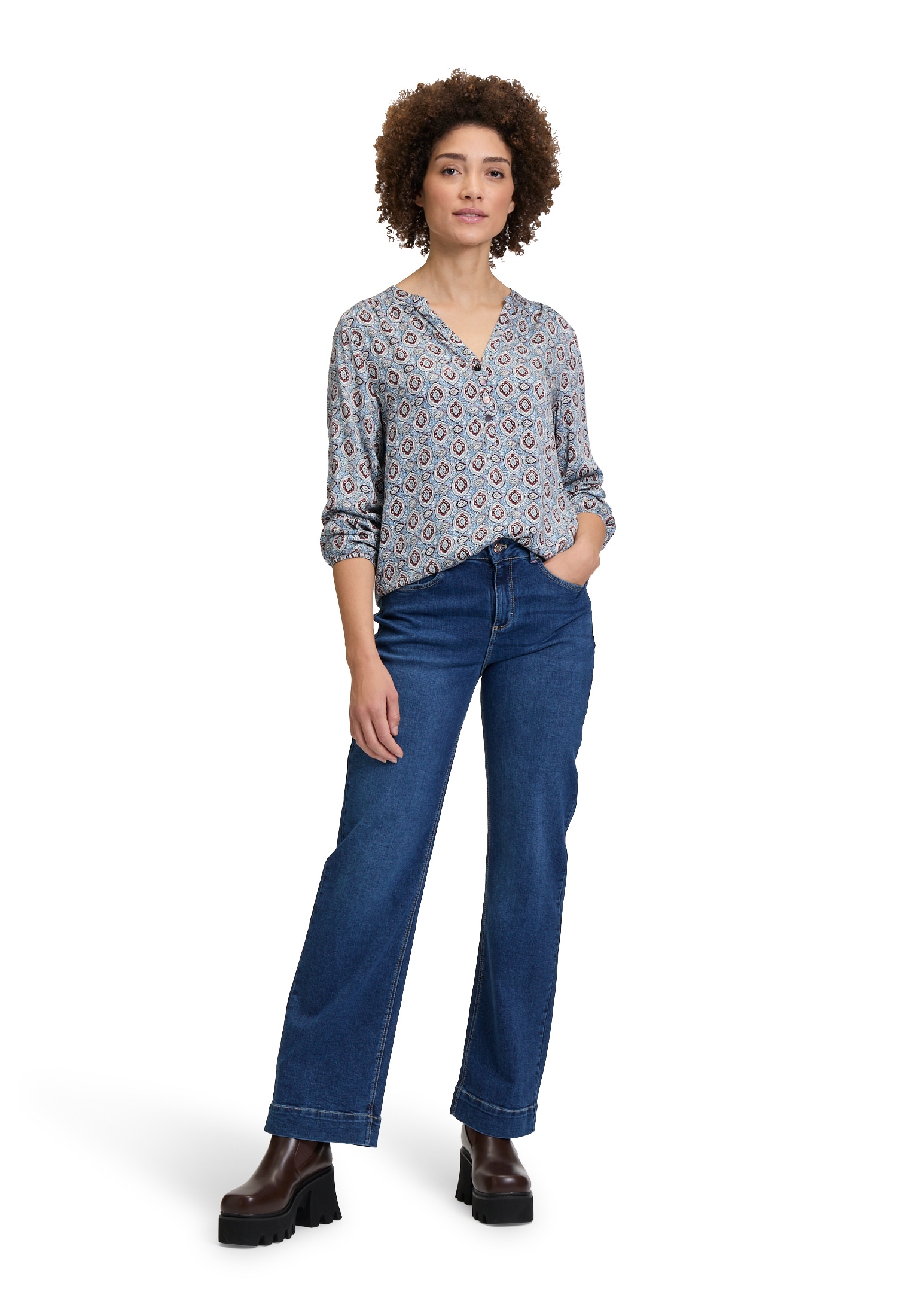 Cartoon Klassische Bluse »Casual-Bluse mit Muster«