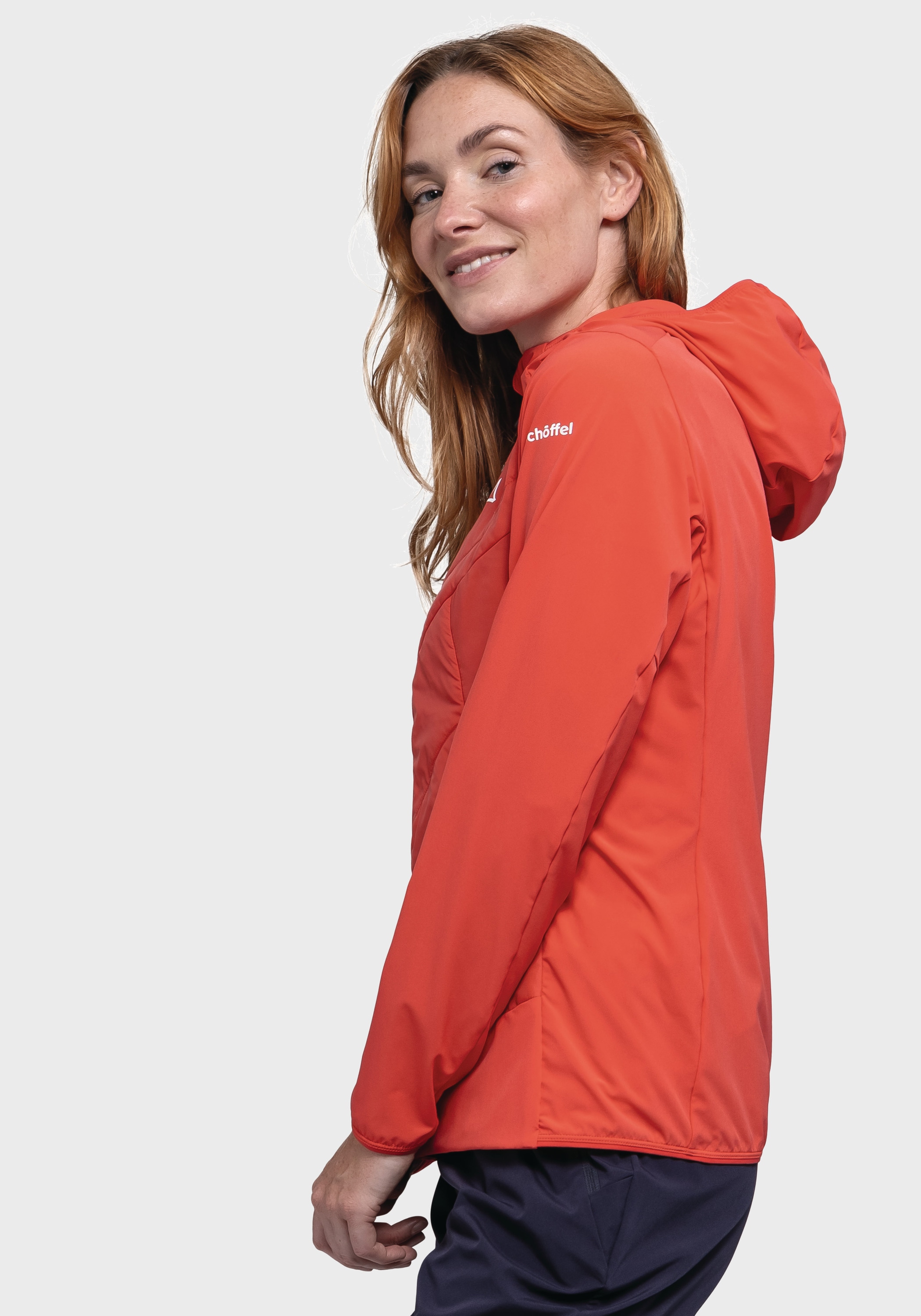 Schöffel Funktionsjacke »Hiking Hybrid Jk Style Blaueis WMS«, mit Kapuze
