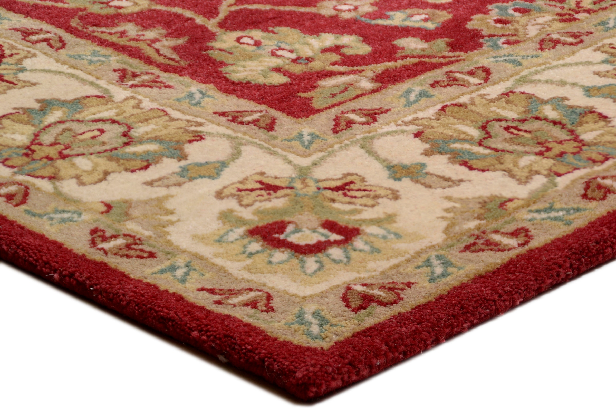 THEKO Wollteppich »Royal Ziegler 503« rechteckig 14 mm Höhe reine Wolle, handgetuftet, Orient-Optik, mit Bordüre