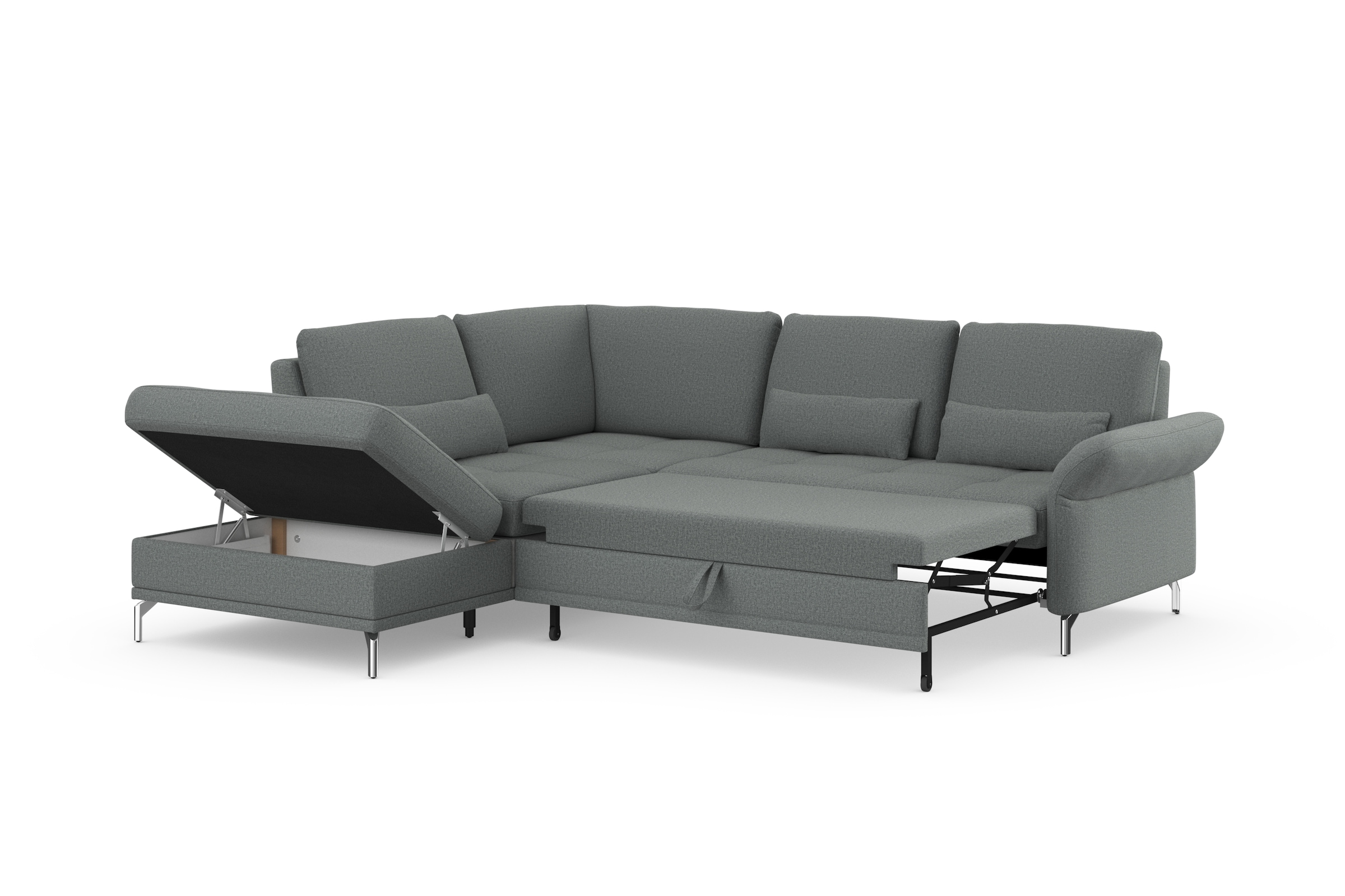 INOSIGN Ecksofa »Palm Beach L-Form«, Federkern, mit Sitztiefenverstellung, wahlweise mit Bettfunktion