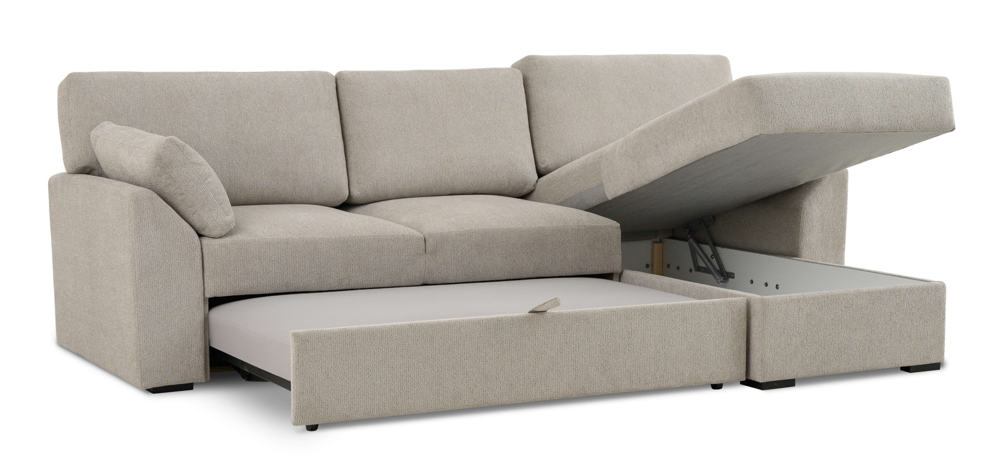 Home affaire Ecksofa »Citry«, Breite 246 cm, Chenille, Bettfunktion, Bettkasten, L-Form
