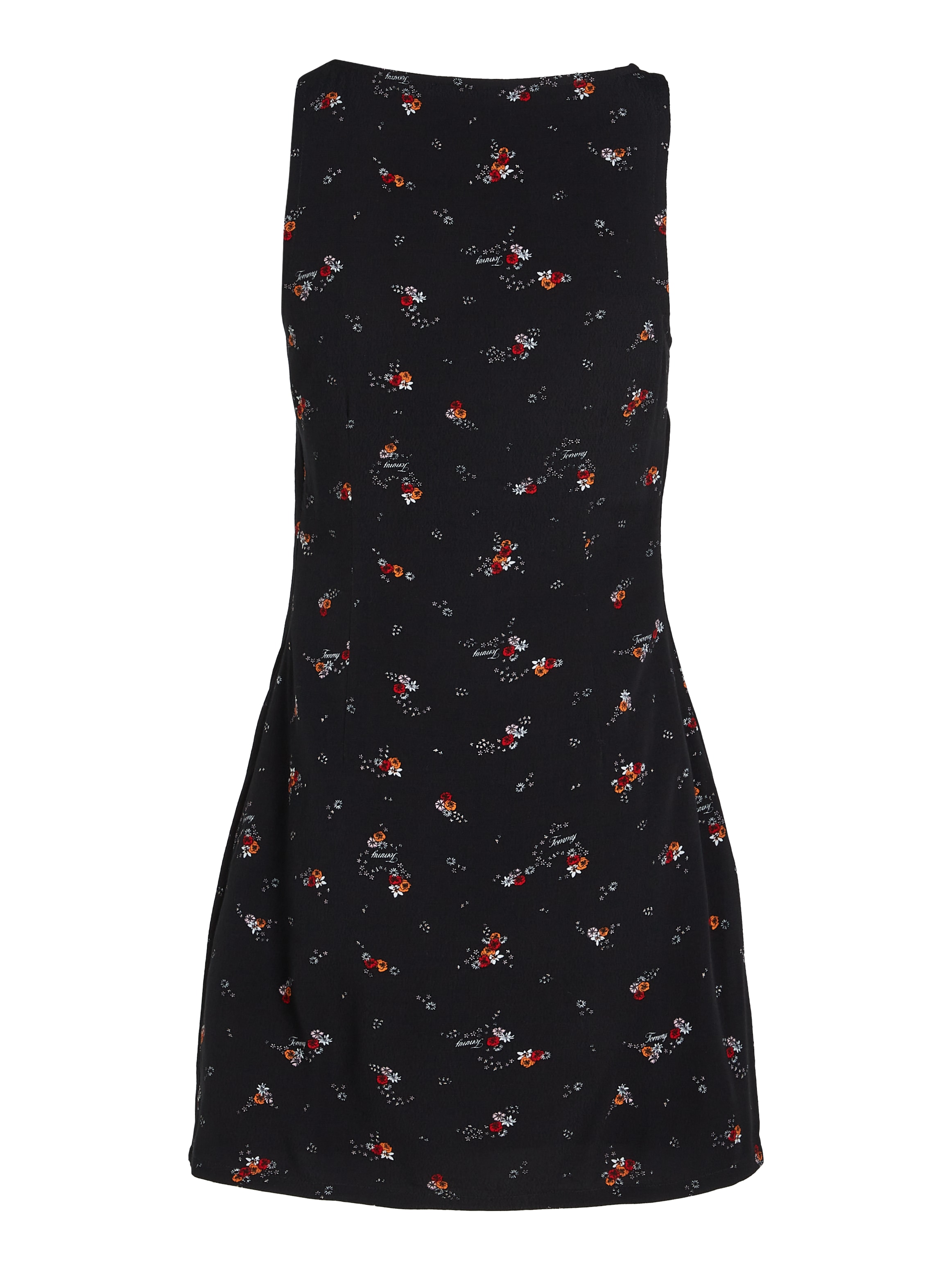 Tommy Jeans Blusenkleid »TJW BLACK FLORAL RACER DRESS«, mit Blumenprint, modische Racer Form
