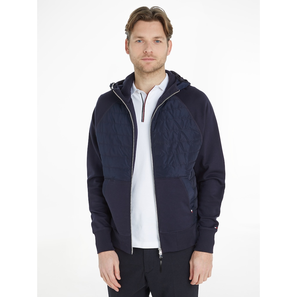 Tommy Hilfiger Kapuzensweatjacke »MIX MEDIA HOODED ZIP THROUGH«