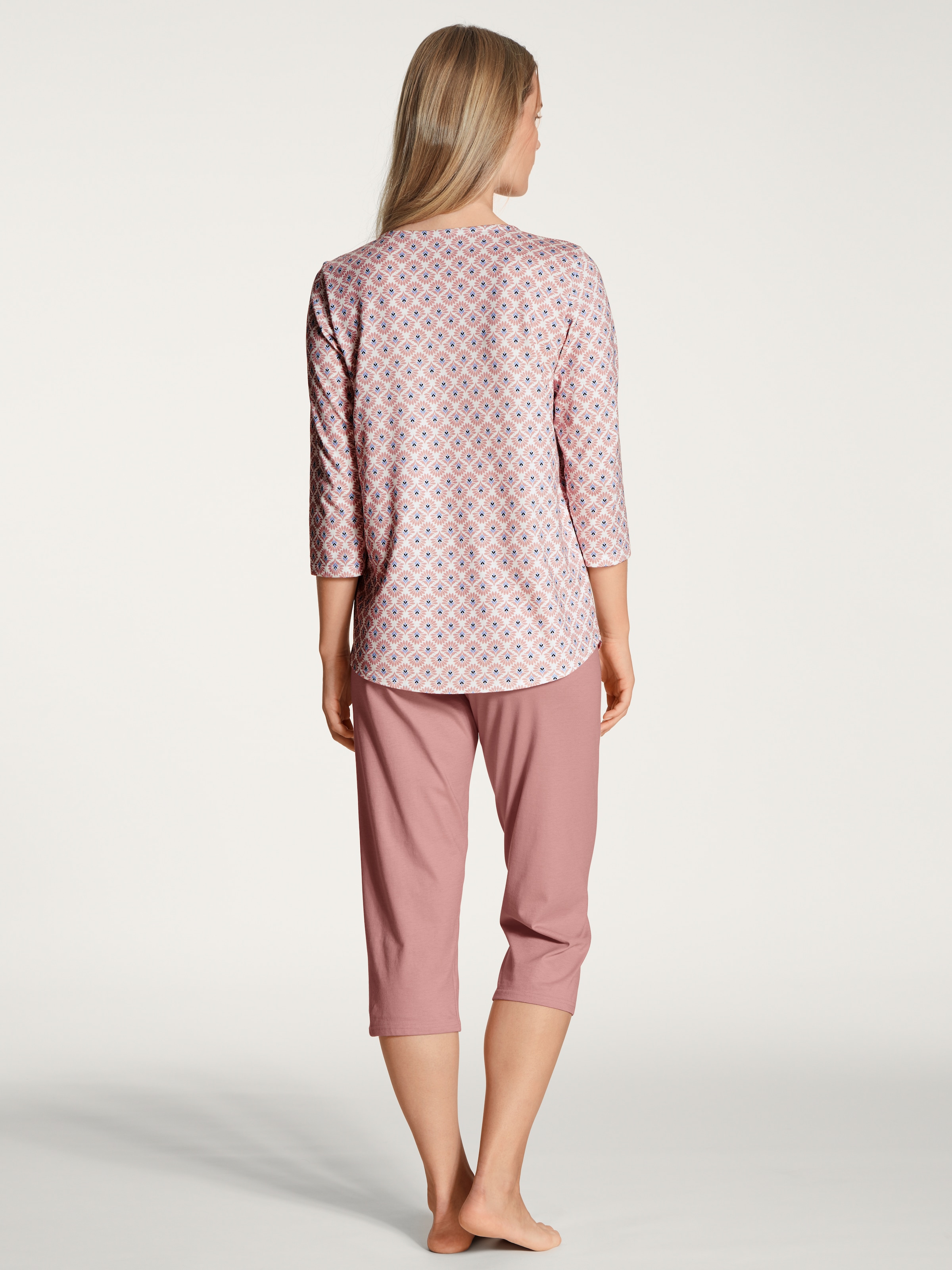 CALIDA Capri-Pyjama »Lovely Nights«, (2 tlg.), mit modern Fit