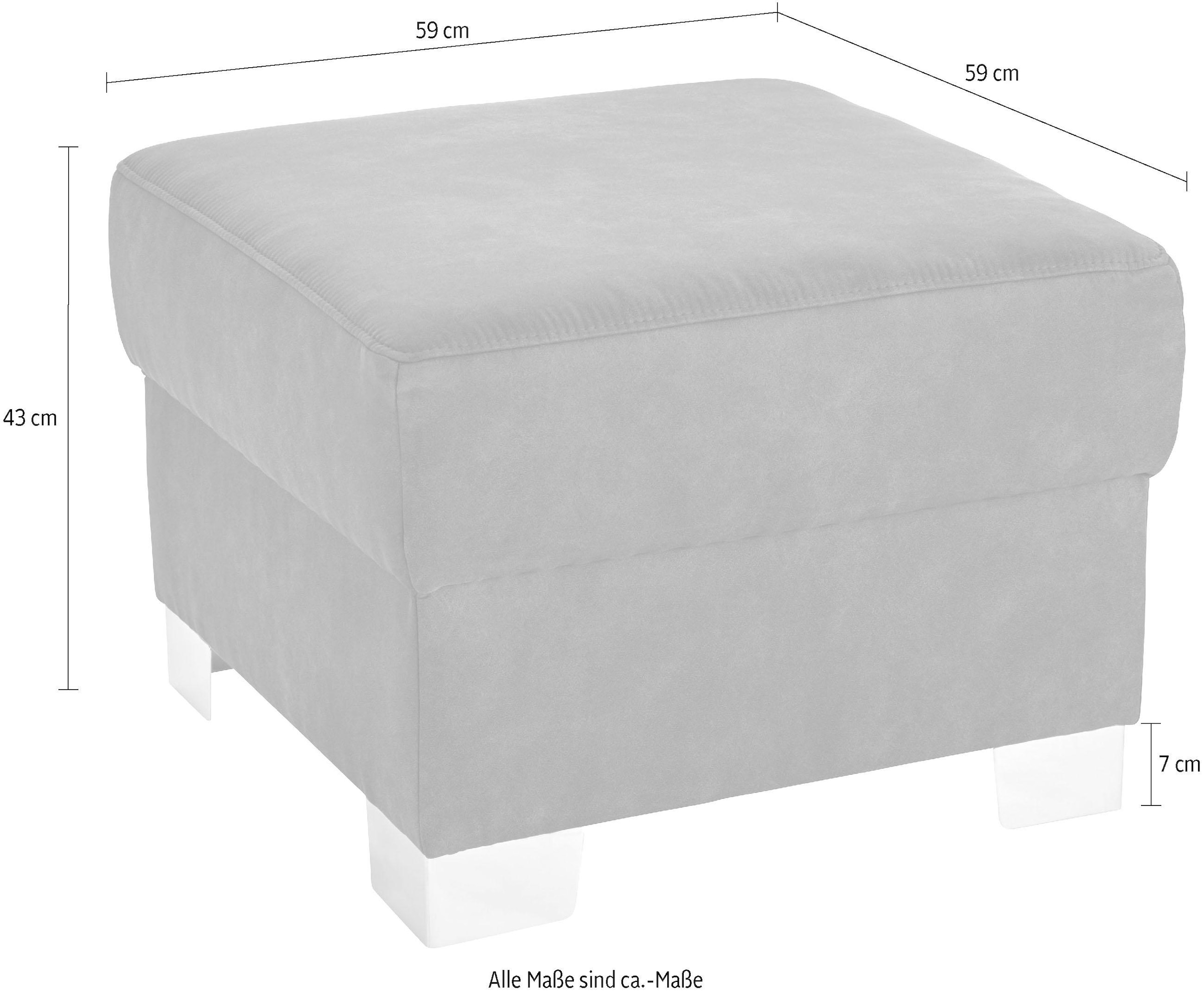 DOMO collection Hocker »Anzio«, wahlweise mit Federkern