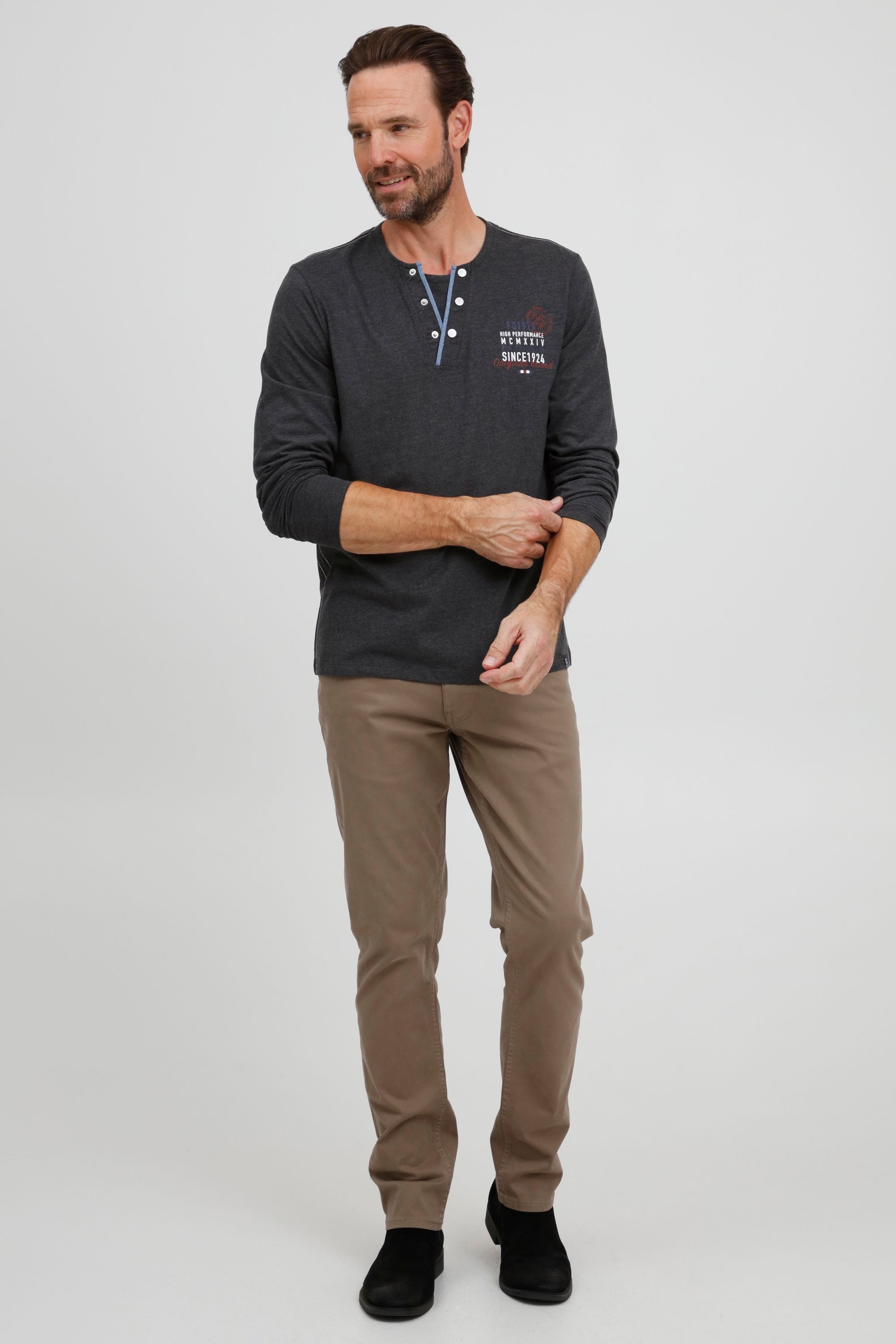 FQ1924 Henleyshirt »Henleyshirt FQRolf«