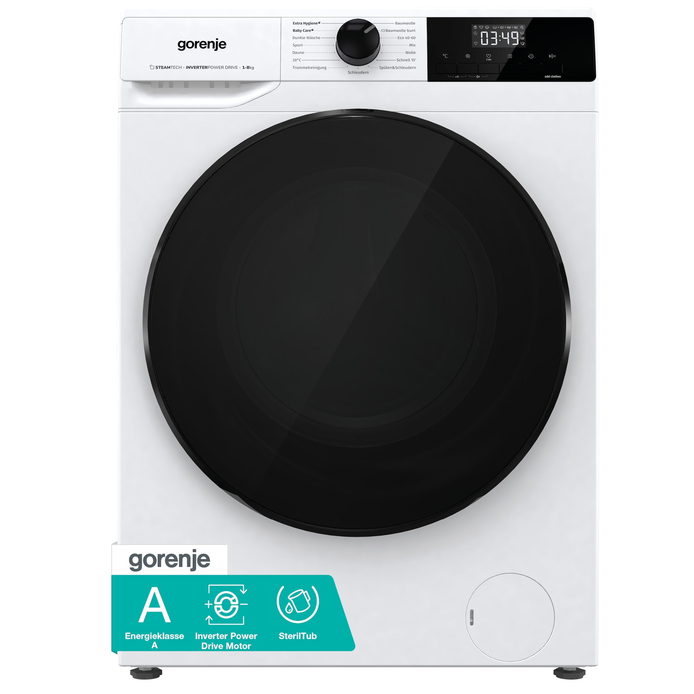 GORENJE Waschmaschine »WNHAI 84 APS/DE«, 8 kg, 1400 U/min, AquaStop