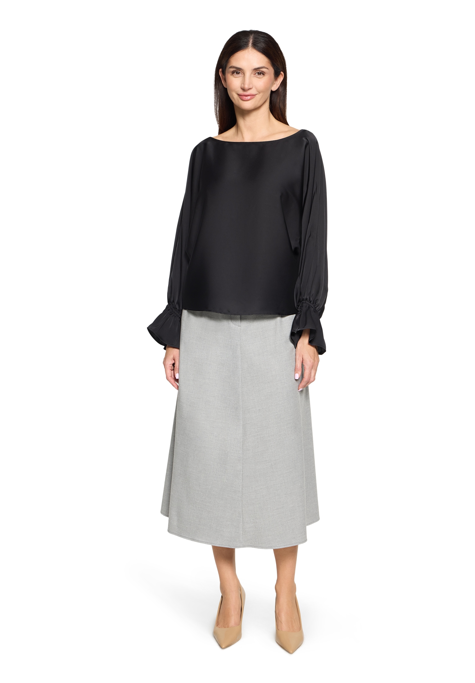 Betty Barclay Satinbluse »Satin-Bluse mit U-Boot-Ausschnitt«