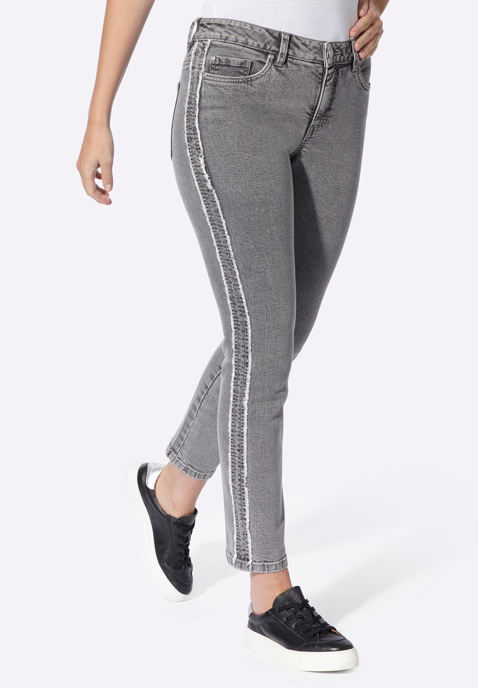 heine 5-Pocket-Jeans »Jeans 5-Pocket-Jeans mit Galonstreifen«