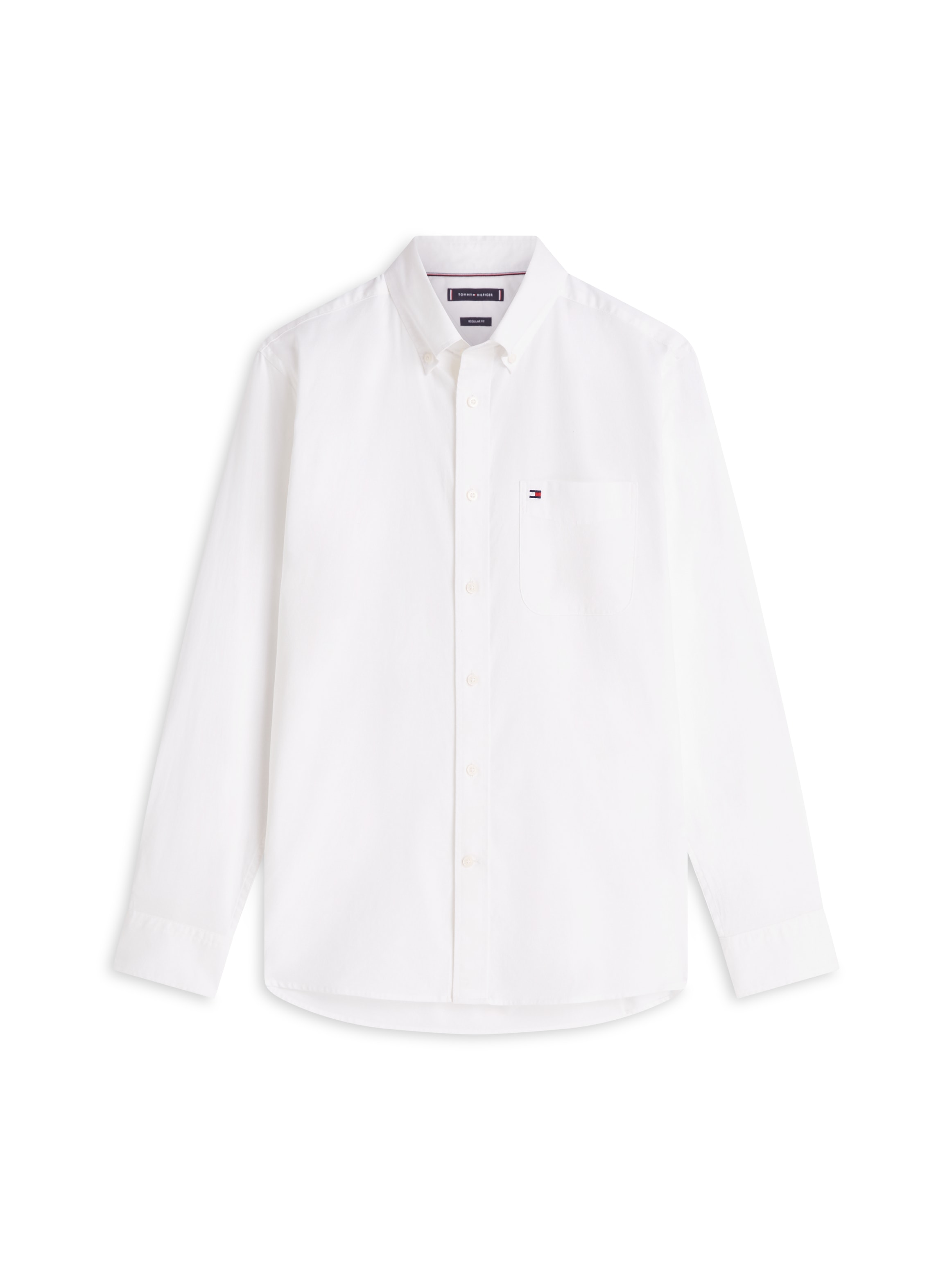 Tommy Hilfiger Langarmhemd »LIGHT OXFORD SOLID Slim Fit«