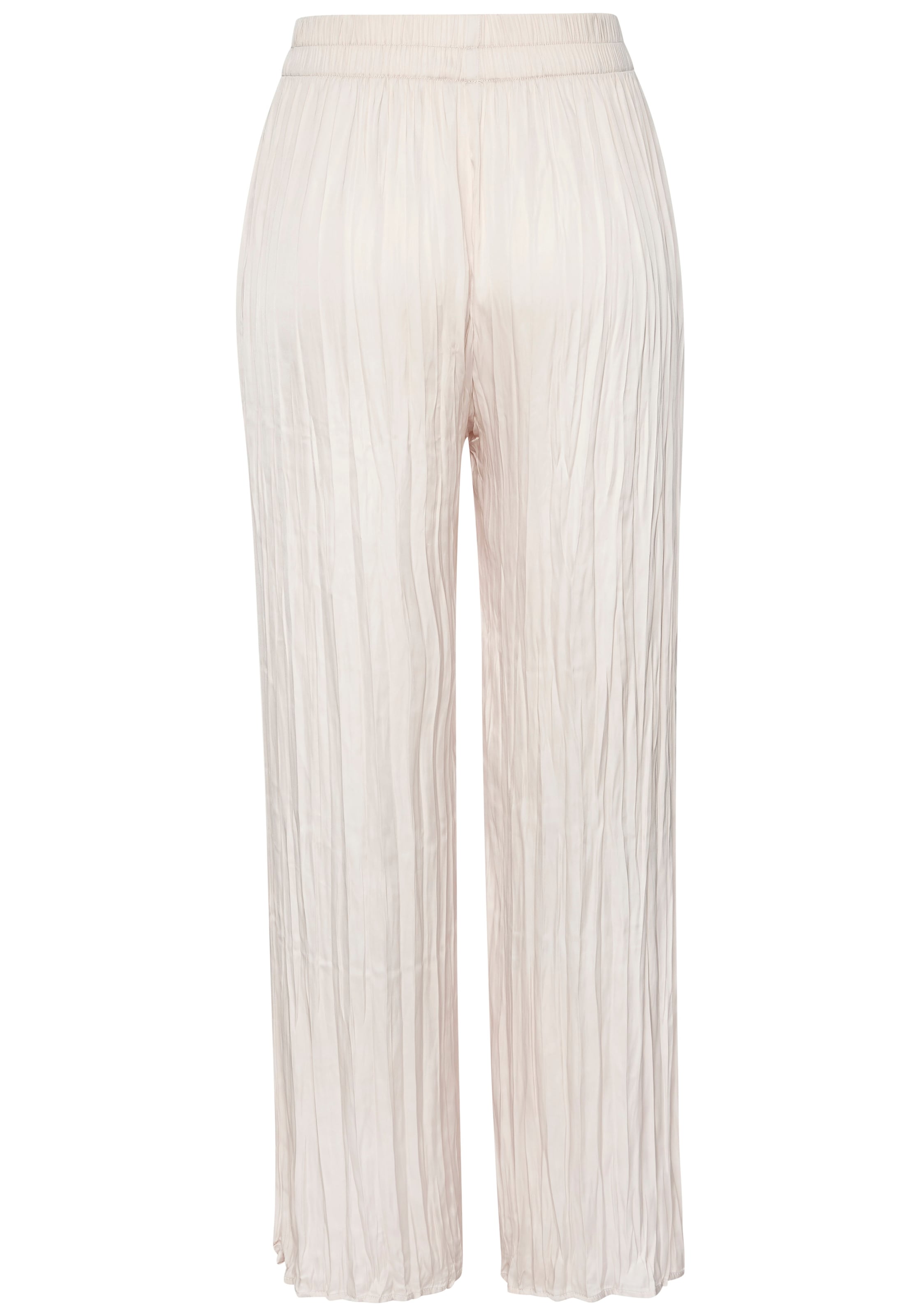 LASCANA Palazzohose  mit Plisseefalten, leichte Satinqualität. luftige Sommerhose, elegant