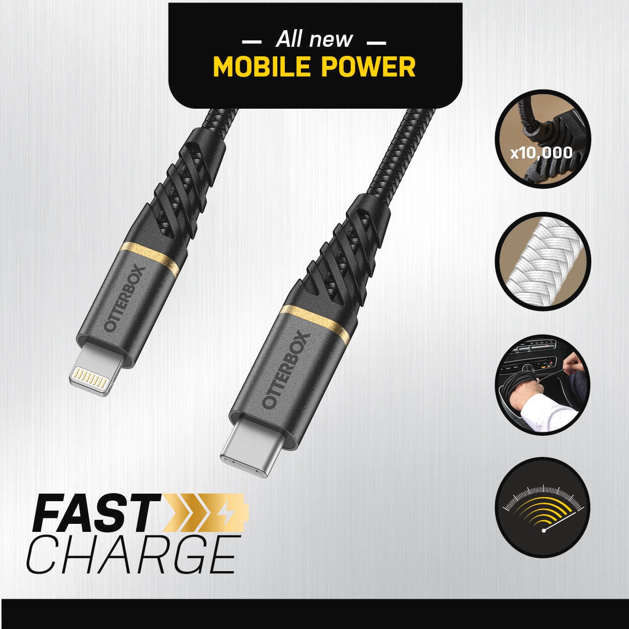 Otterbox USB-Kabel »Premium Cable USB C-Lightning 1M USB-PD«, 100 cm
