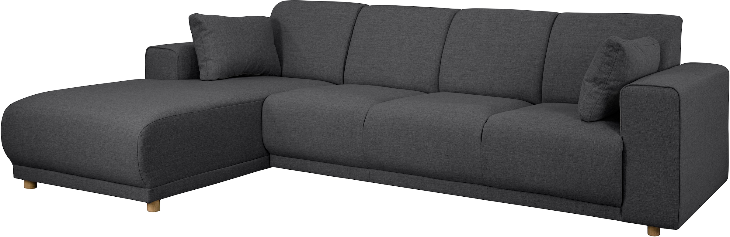 Home affaire Ecksofa »LEMPS wahlweise Recamiere links oder rechts L-Form«, incl. Zierkissen, Stellmaße 297x162 cm