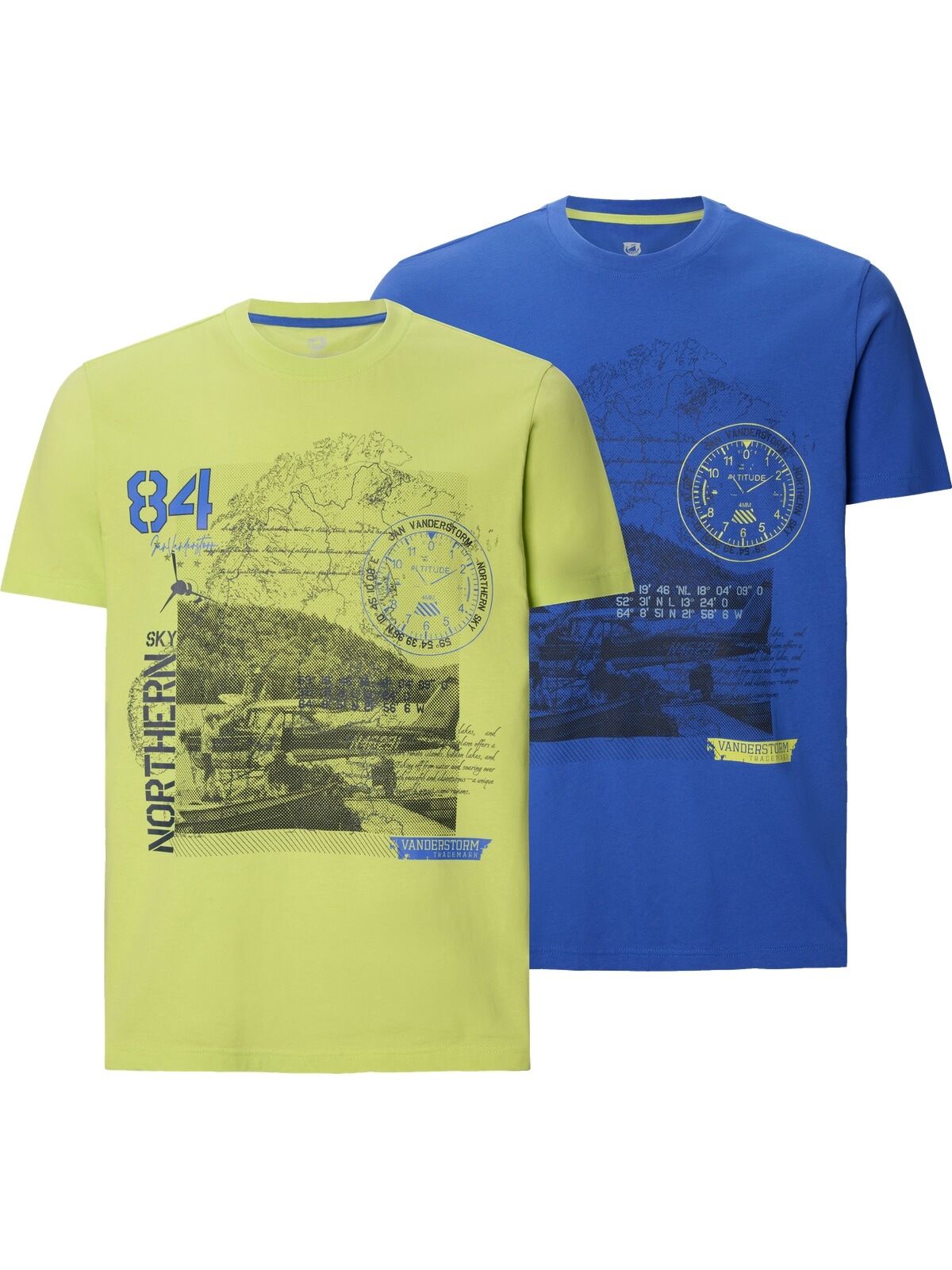 Jan Vanderstorm T-Shirt »Doppelpack T-Shirt ODDUR«
