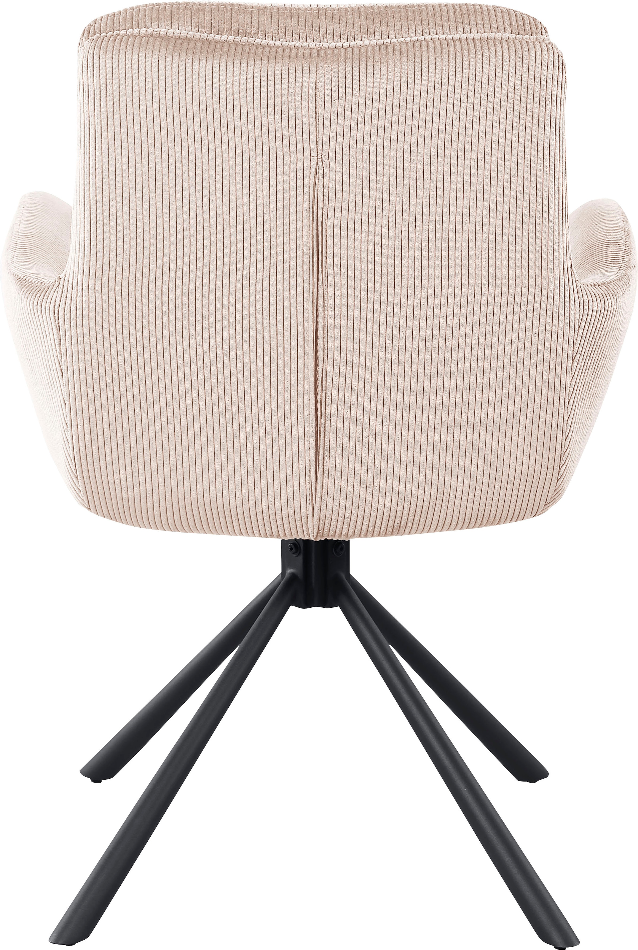 SalesFever Esszimmerstuhl »Pizzo Armlehnstuhl«, 1 St., Cord, Esszimmersessel mit Cordbezug, 360° Drehfunktion