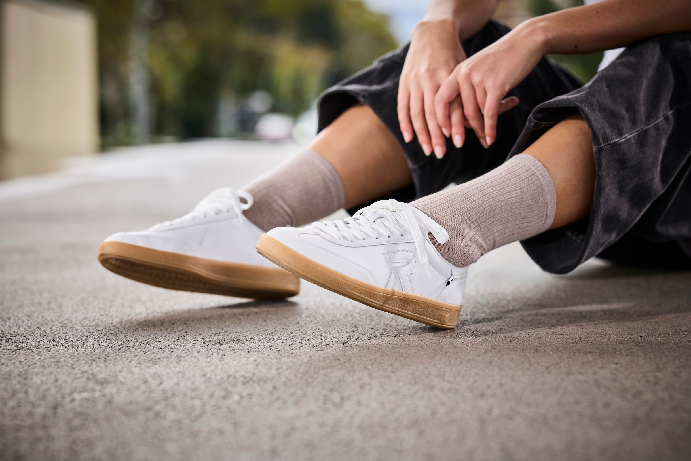RIEKER Sport Sneaker »San Diego Swing2GO«, Retro-Sneaker, Freizeitschuh, Halbschuh mit herausnehmbarem Fußbett