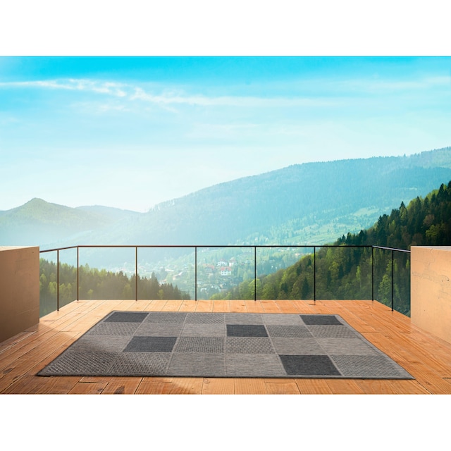 Home affaire Teppich »Kaspar«, rechteckig, Innen-und Outdoor geeignet,  Wohnzimmer bei OTTO
