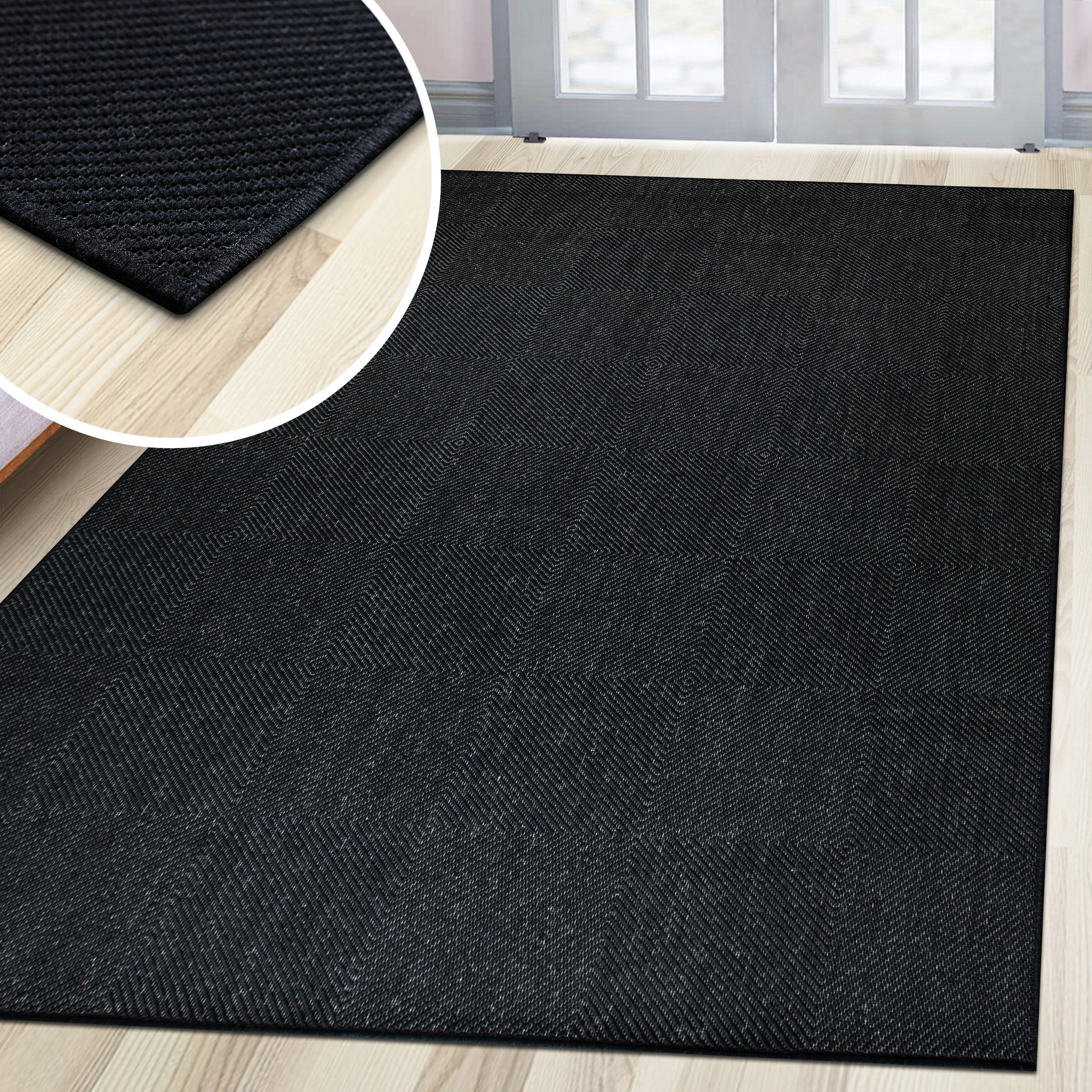 OTTO home Teppich »Anna, auch als Läufer erhältlich« rechteckig 3 mm Höhe In- und Outdoor geeignet, Sisal-Optik, Wetterfest & UV-beständig