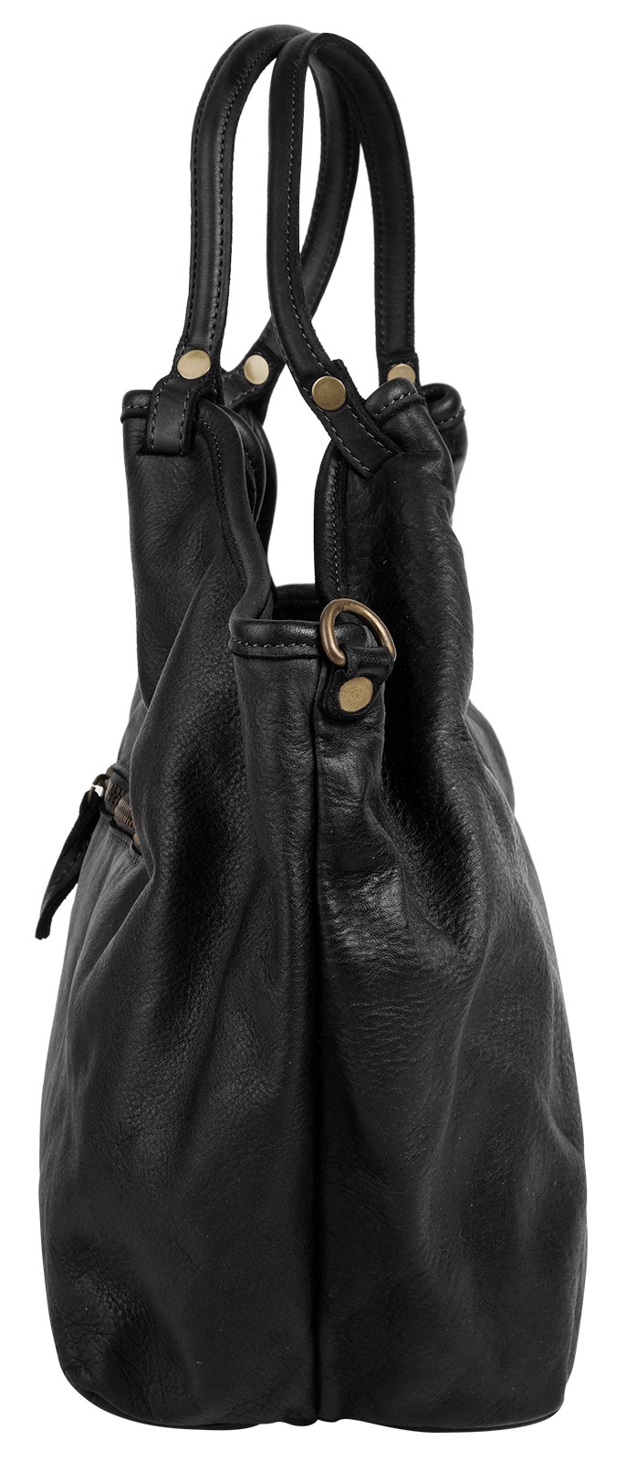 Samantha Look Henkeltasche, echt Leder, Made in Italy