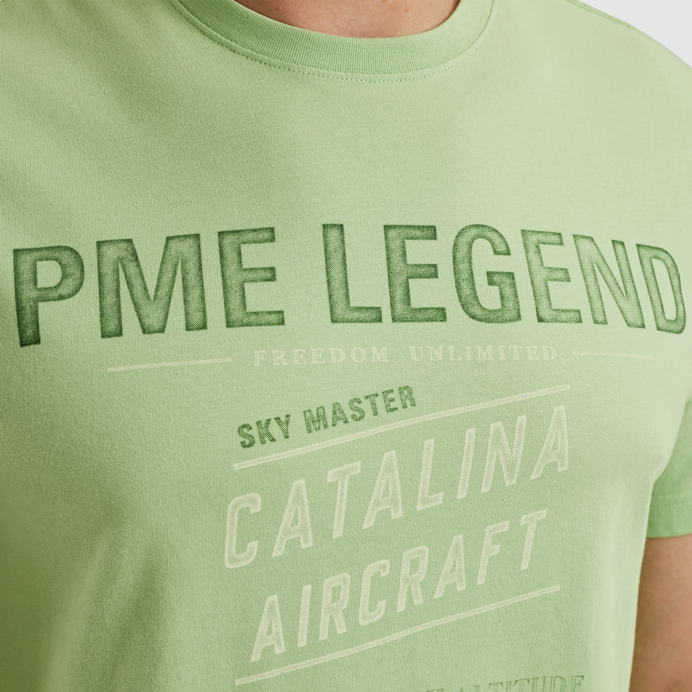 PME LEGEND T-Shirt »Short sleeve r-neck single jersey«, mit Logo-Print