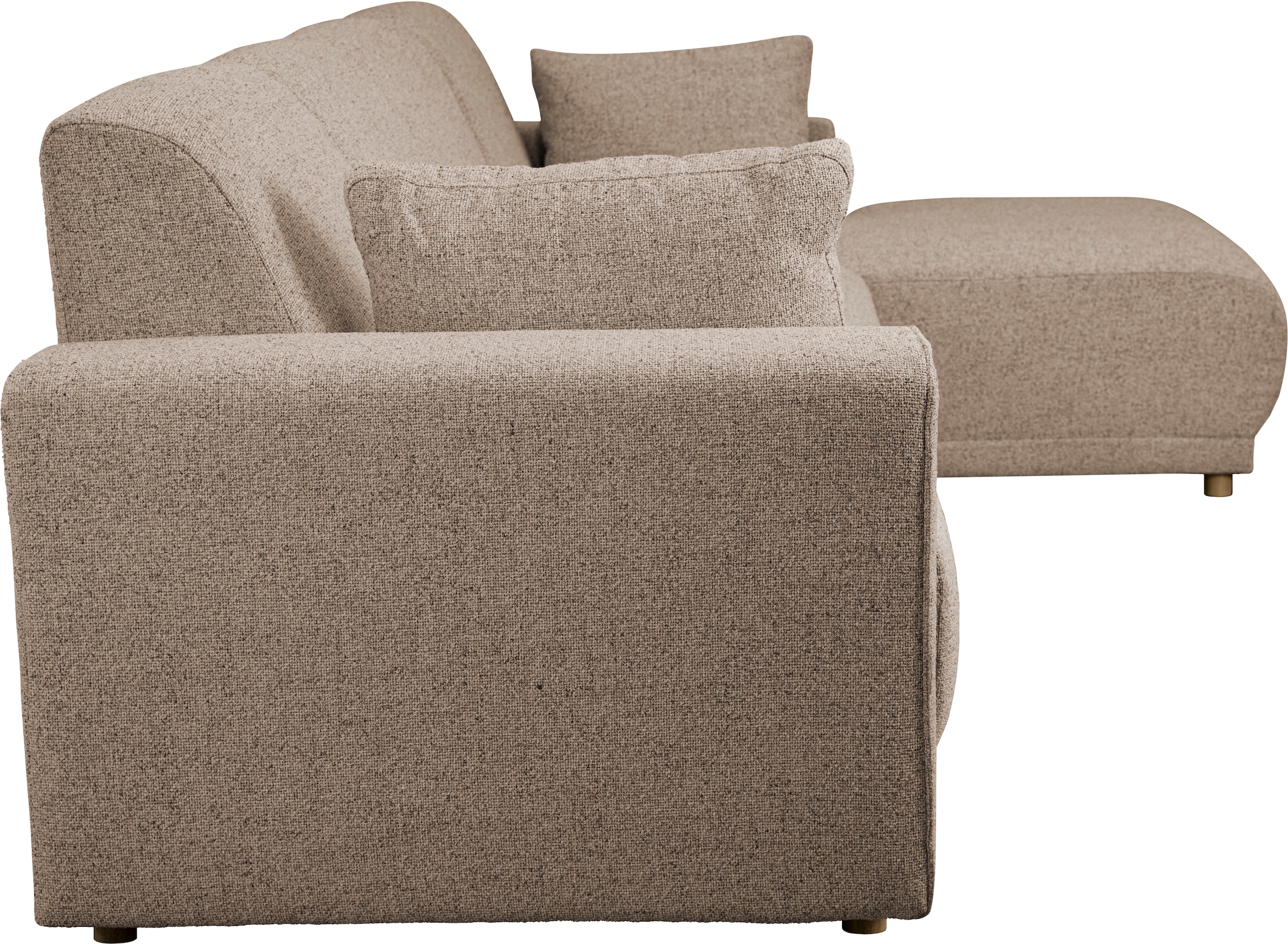 Home affaire Ecksofa »LEMPS wahlweise Recamiere links oder rechts L-Form« incl. Zierkissen, Stellmaße 297x162 cm