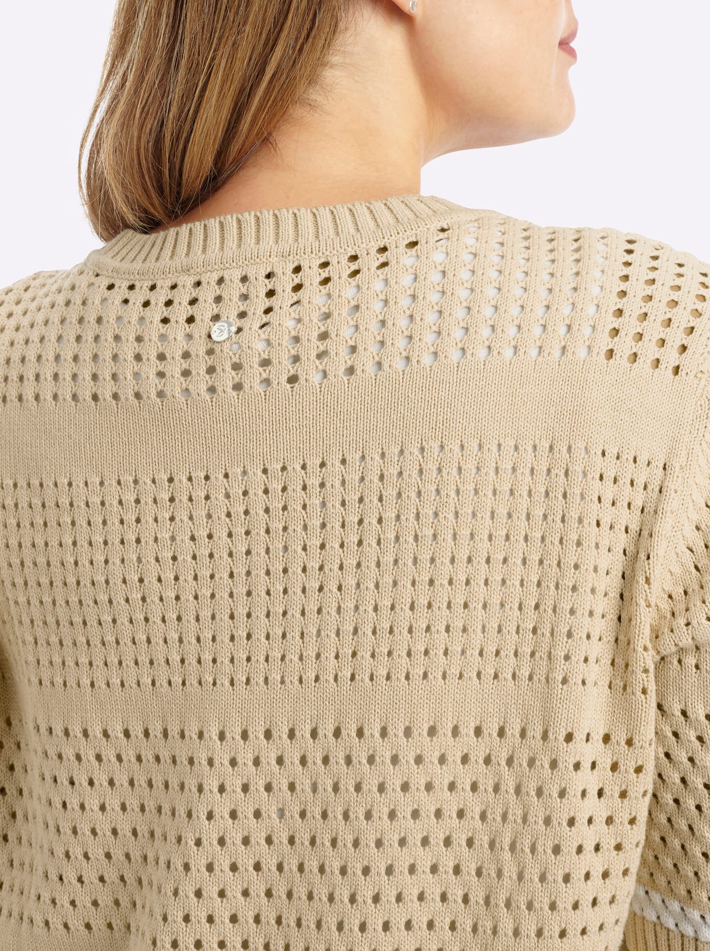 Sheego Strickpullover »Halbarm-Pullover«