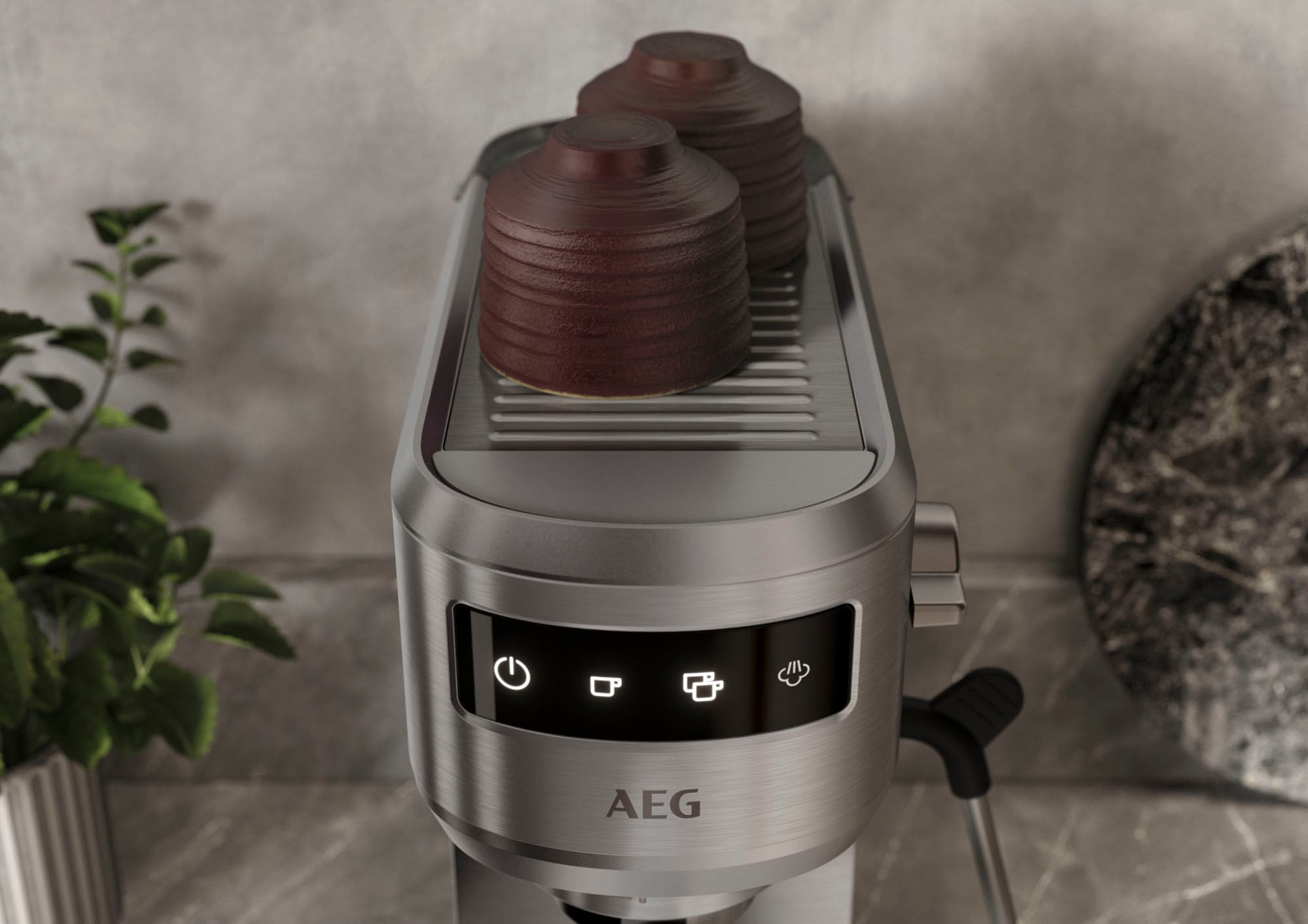 AEG Espressomaschine »Gourmet 6 EC6-1-6ST«, Korbfilter, Siebträger