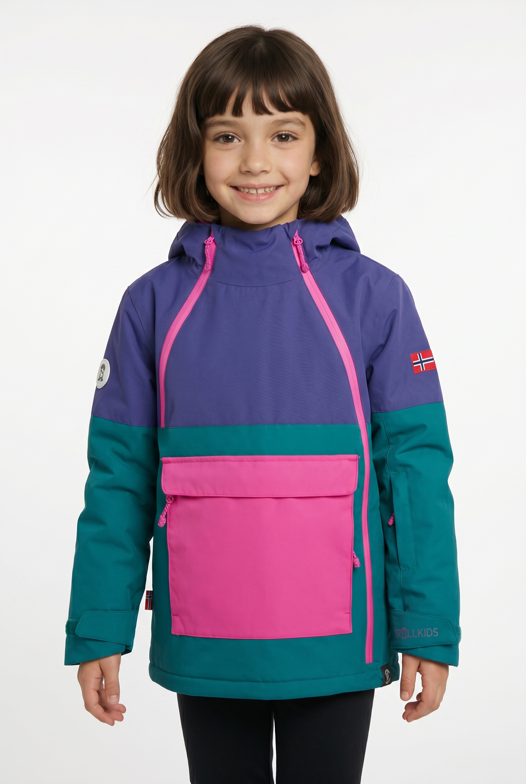 TROLLKIDS Winterjacke »KIDS EIKEDALEN JACKET« mit großer Fronttasche, winddicht, wasserdicht, atmungsaktiv