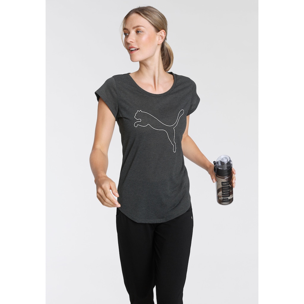 PUMA Trainingsshirt »PERFORMANCE HEATHER CAT TEE W«