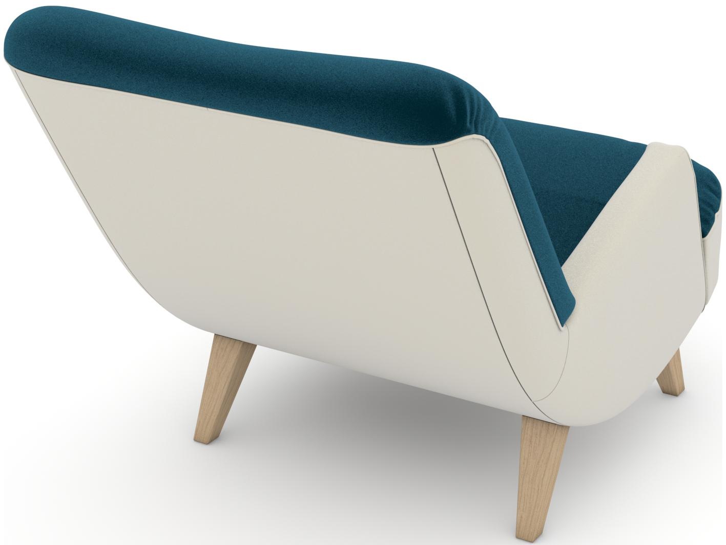 Max Winzer® Loungesessel »build-a-chair Borano außergewöhnlicher Sessel, tolle Farbkombinationen«, modern im Retrolook, zum Selbstgestalten
