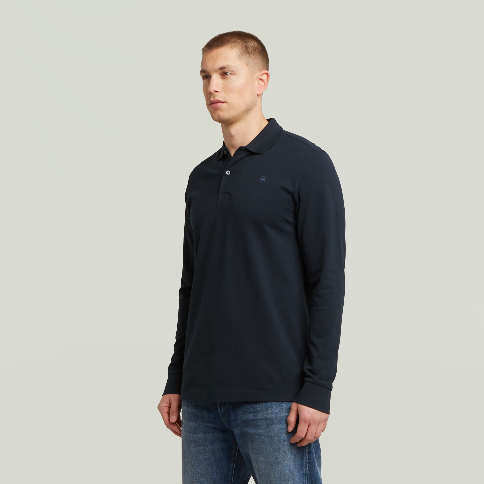 G-STAR Poloshirt »Dunda Slim Polo« langärmlig, mit Logo