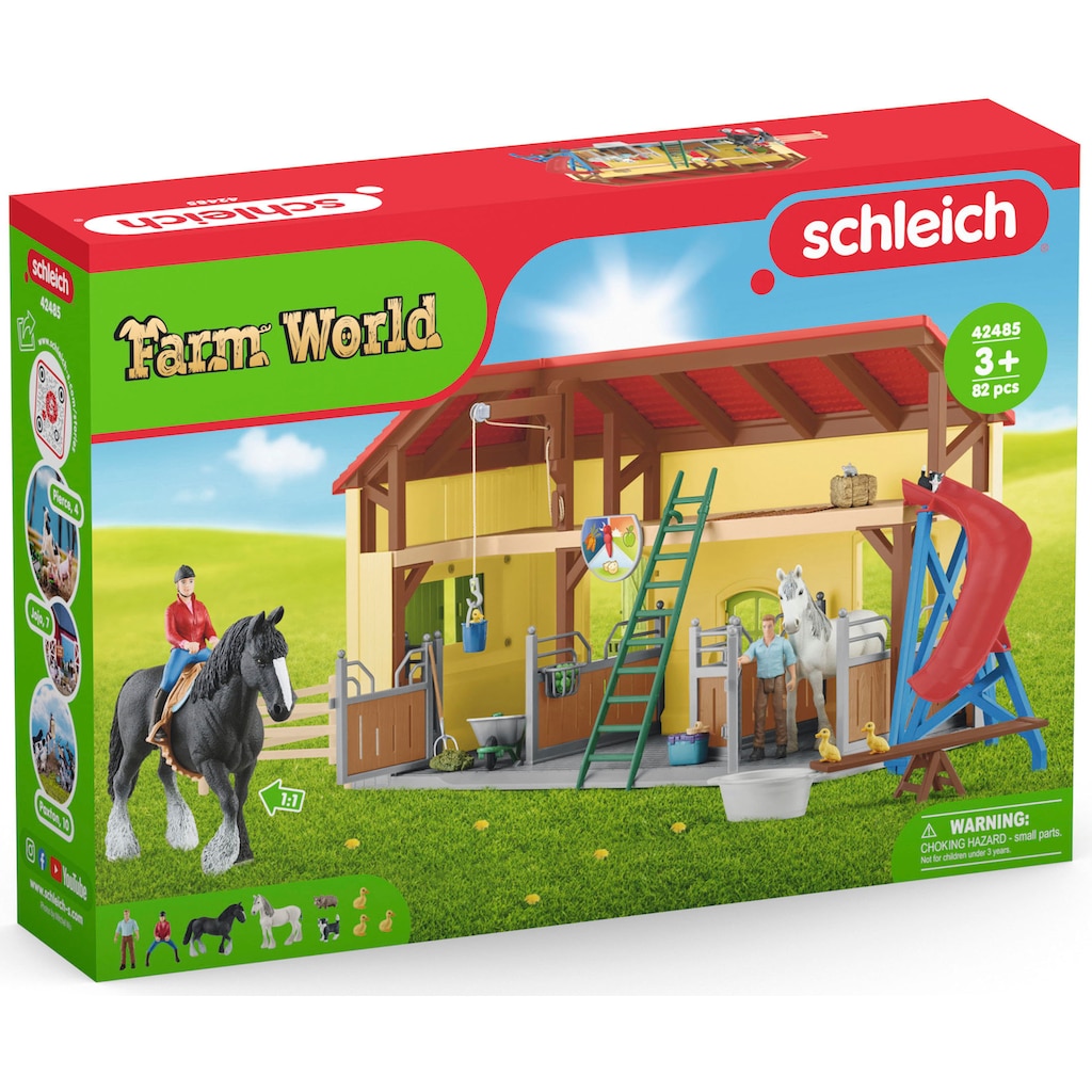 Schleich® Spielwelt »FARM WORLD, Pferdestall (42485)«