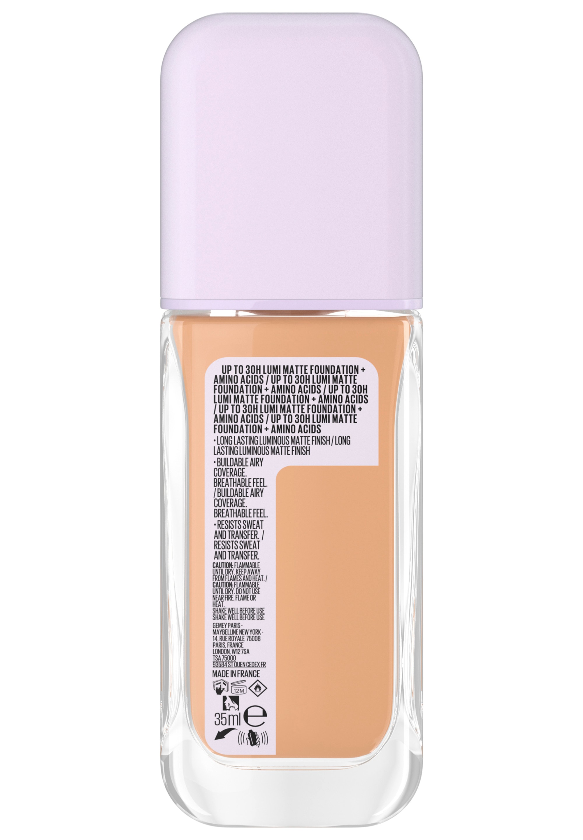 MAYBELLINE NEW YORK Foundation »SUPER STAY LUMI MATTE FOUNDATION« mittlere bis hohe Deckkraft, ultra-frisches mattes Finish