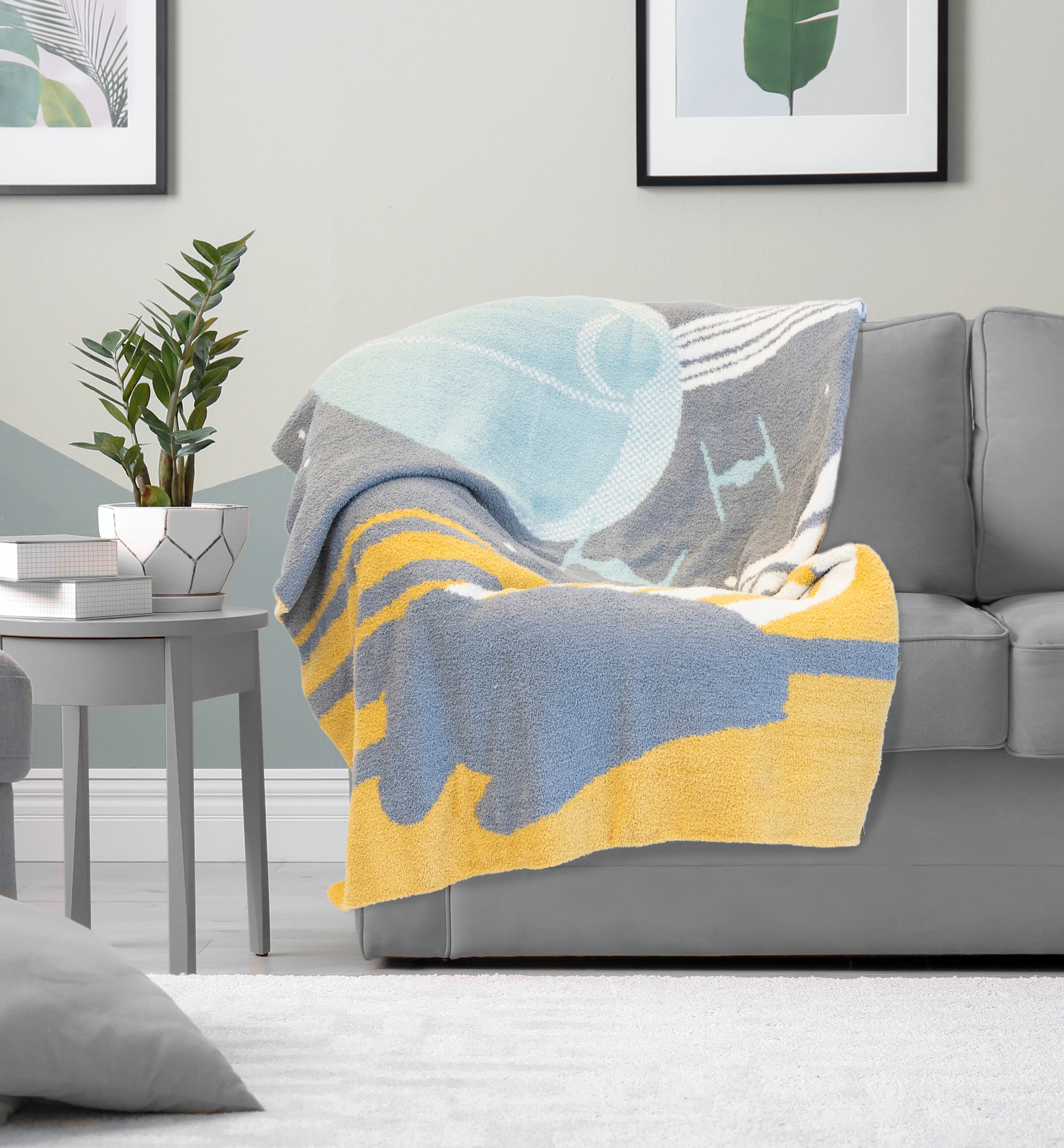 Star Wars Kinderdecke »Star Wars Millennium Falcon« Flauschige Kuscheldecke - 127 x 152 cm Flauschig gestrickt