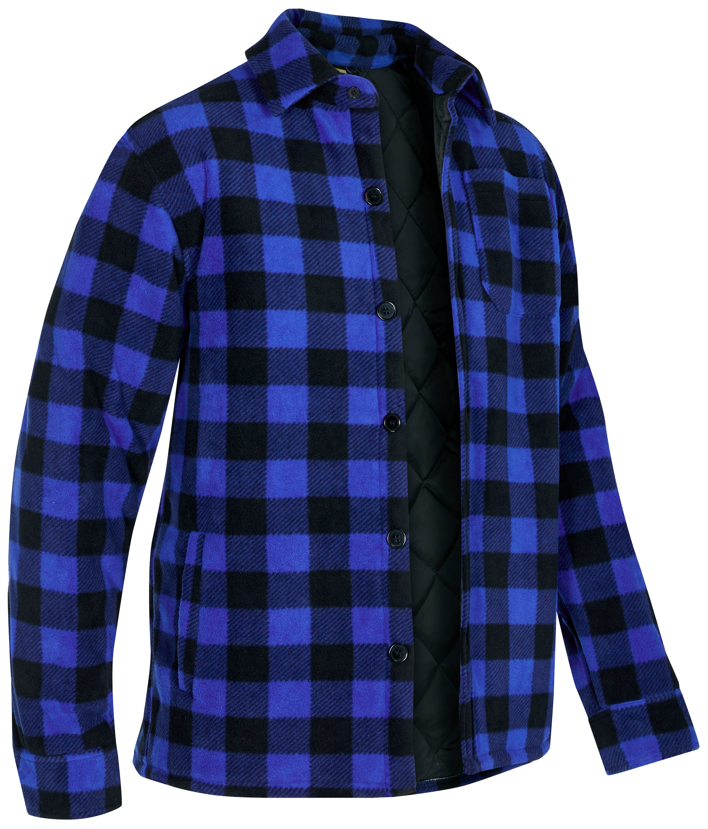 Northern Country Flanellhemd, offen 5 Hemd mit oder Flanellstoff OTTO tragen), Jacke Taschen, zugeknöpft Rücken, gefüttert, warm (als mit | verlängertem zu