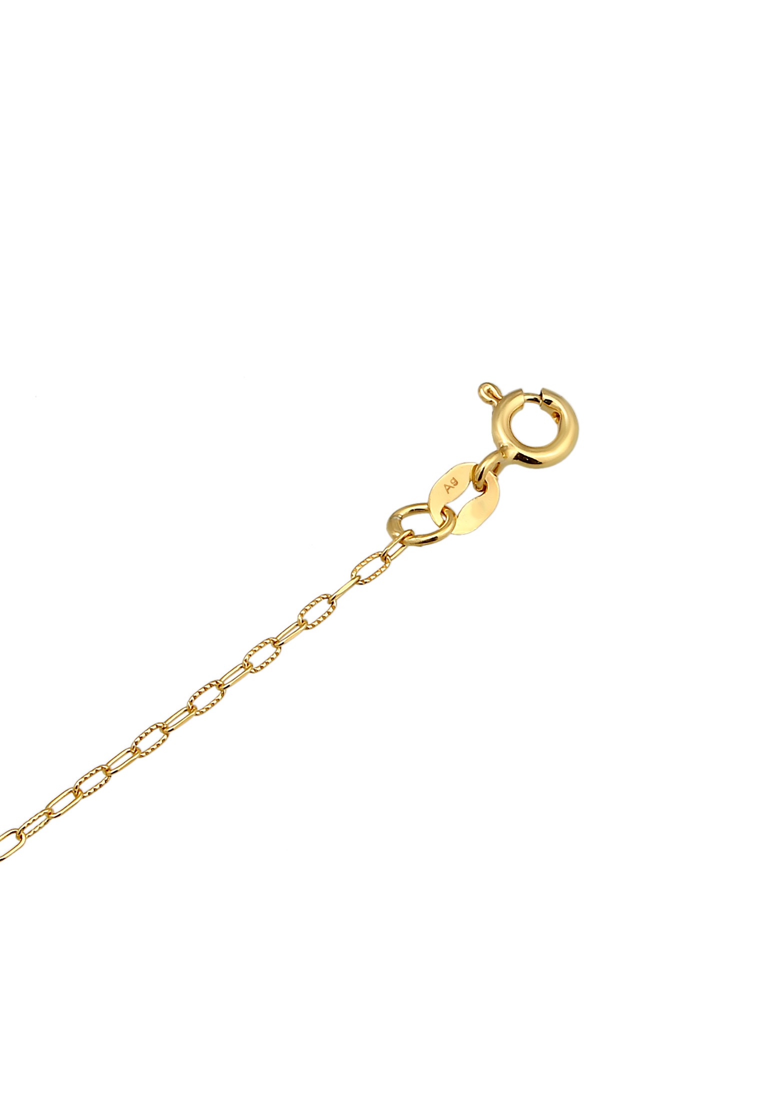 Elli Fußkette »Fußschmuck Plättchen Gliederkette 925 Silber«