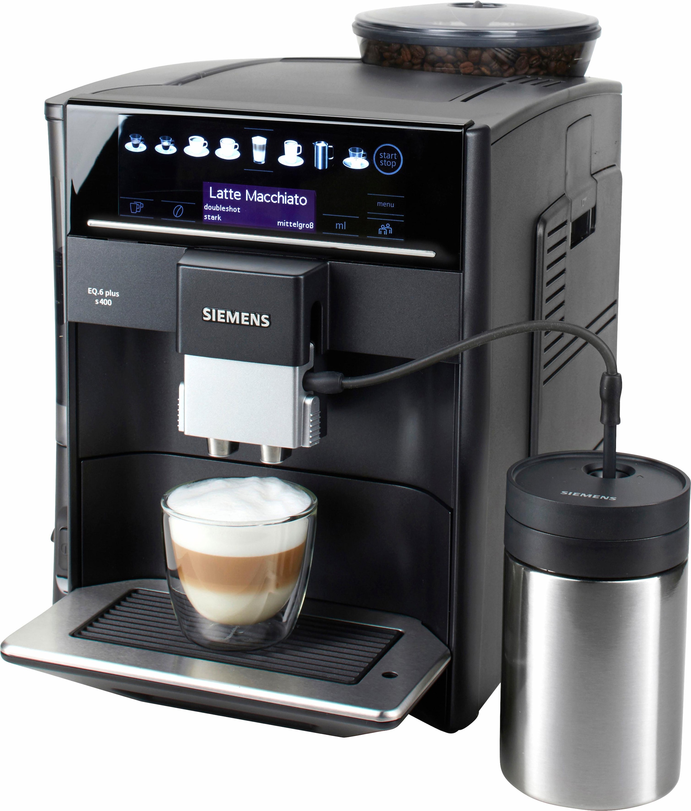 SIEMENS Kaffeevollautomat »EQ.6 plus s400 TE654509DE«, inkl. Milchbehälter  im Wert von UVP € 49,90 online bei OTTO