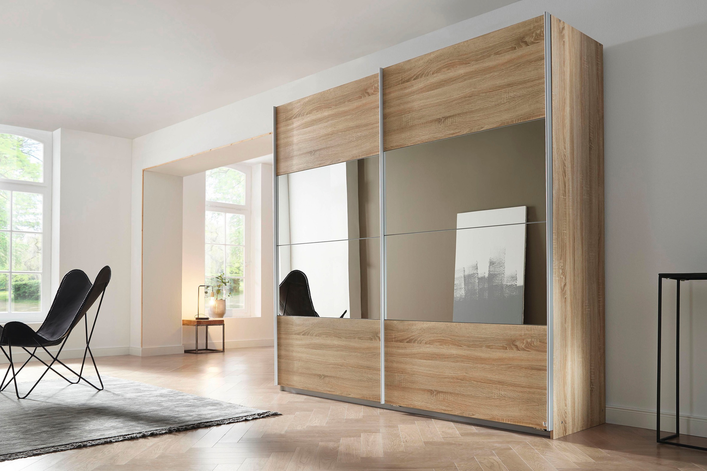 rauch Schwebetürenschrank »Quadra« mit Spiegelelementen