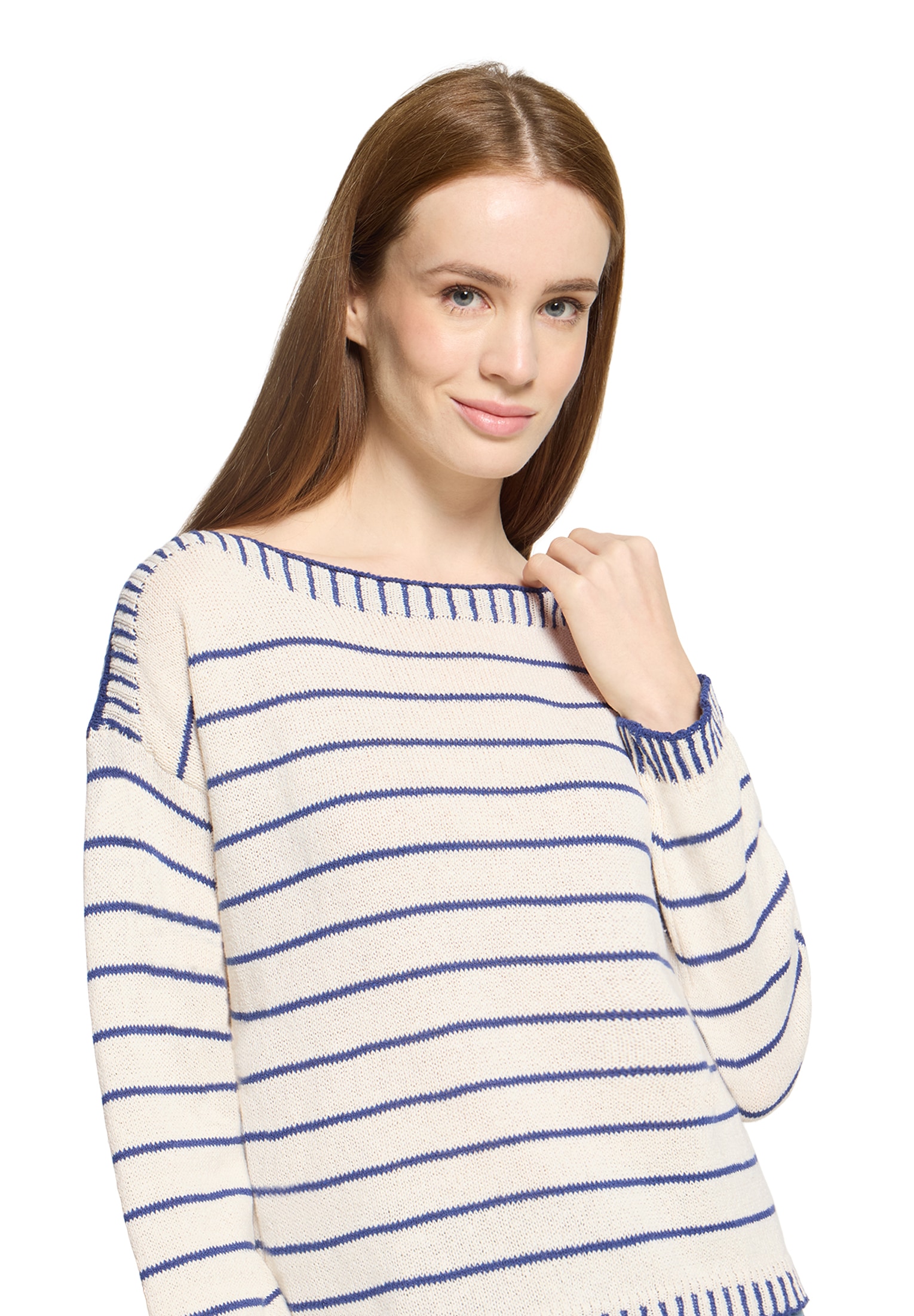 Cartoon Strickpullover »Strickpullover mit U-Boot-Ausschnitt«