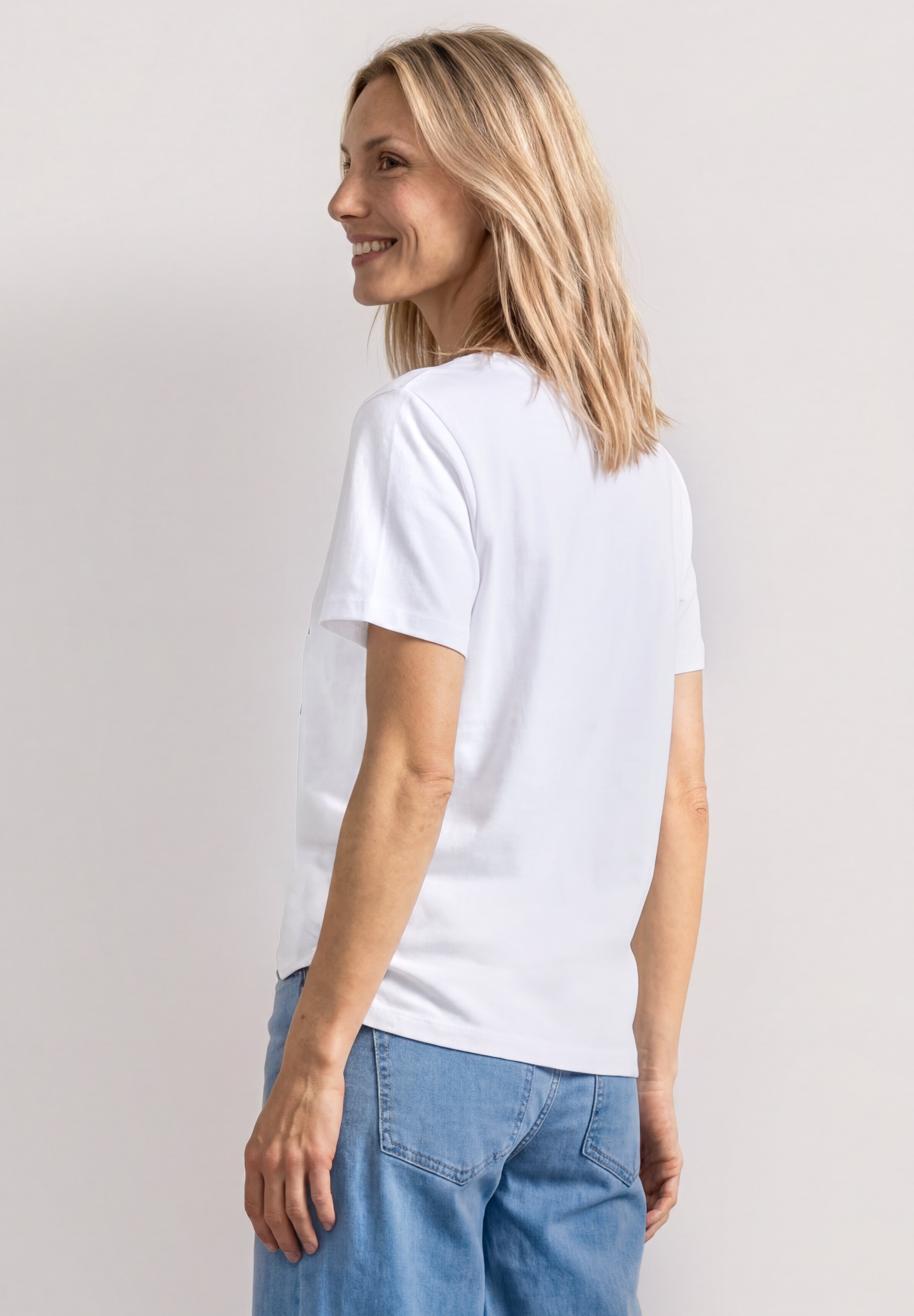 STREET ONE Print-Shirt mit Fotoprint, Baumwolle, Rundhalsausschnitt