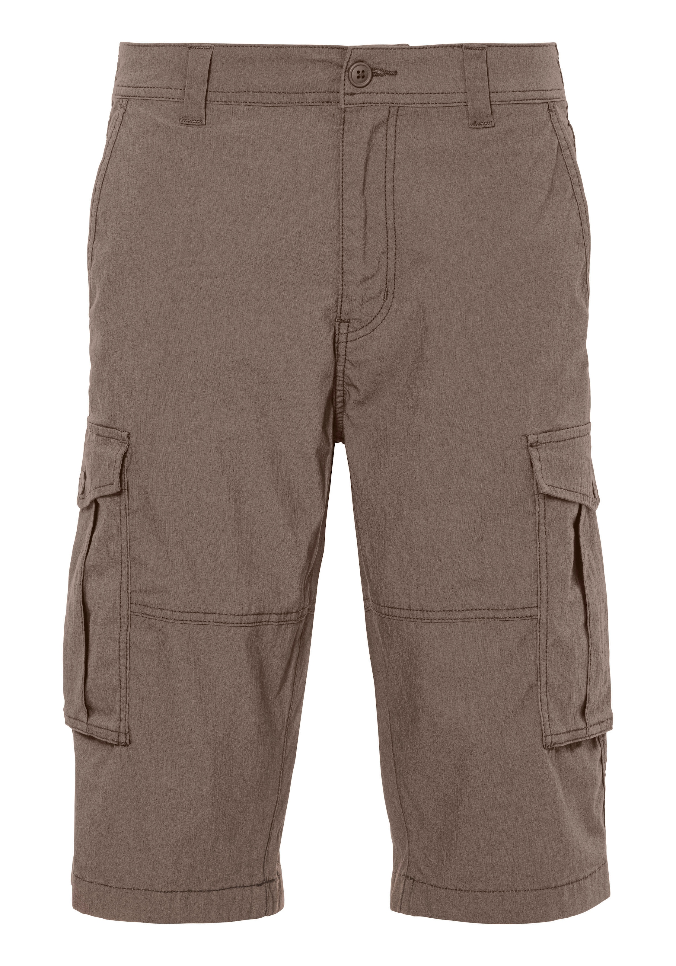 John Devin Cargobermudas »aus elastischer Baumwollmischung«, mit Seitentaschen, 3/4 Shorts