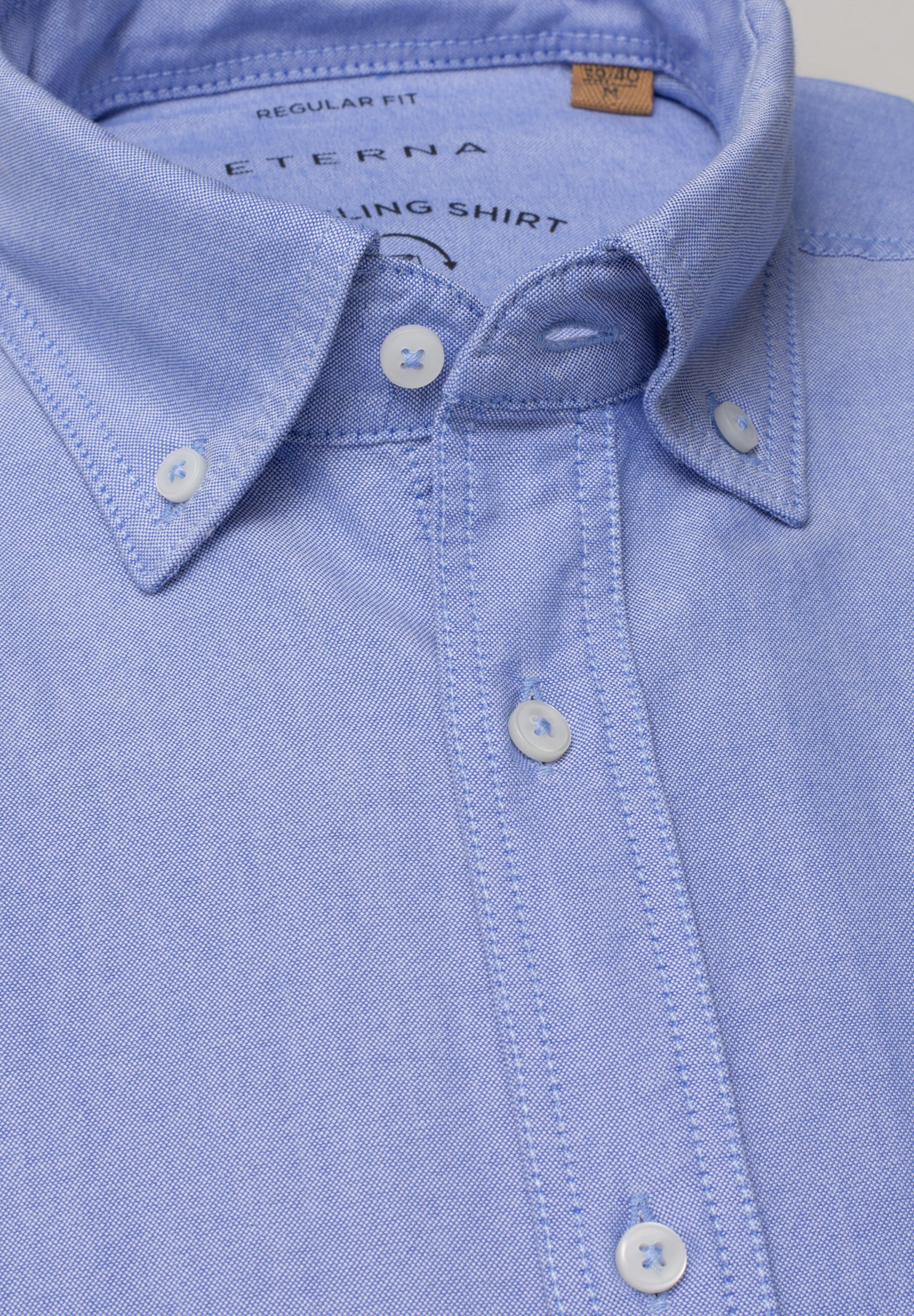 Eterna Langarmhemd »REGULAR FIT« EASY IRON (bügelleicht)