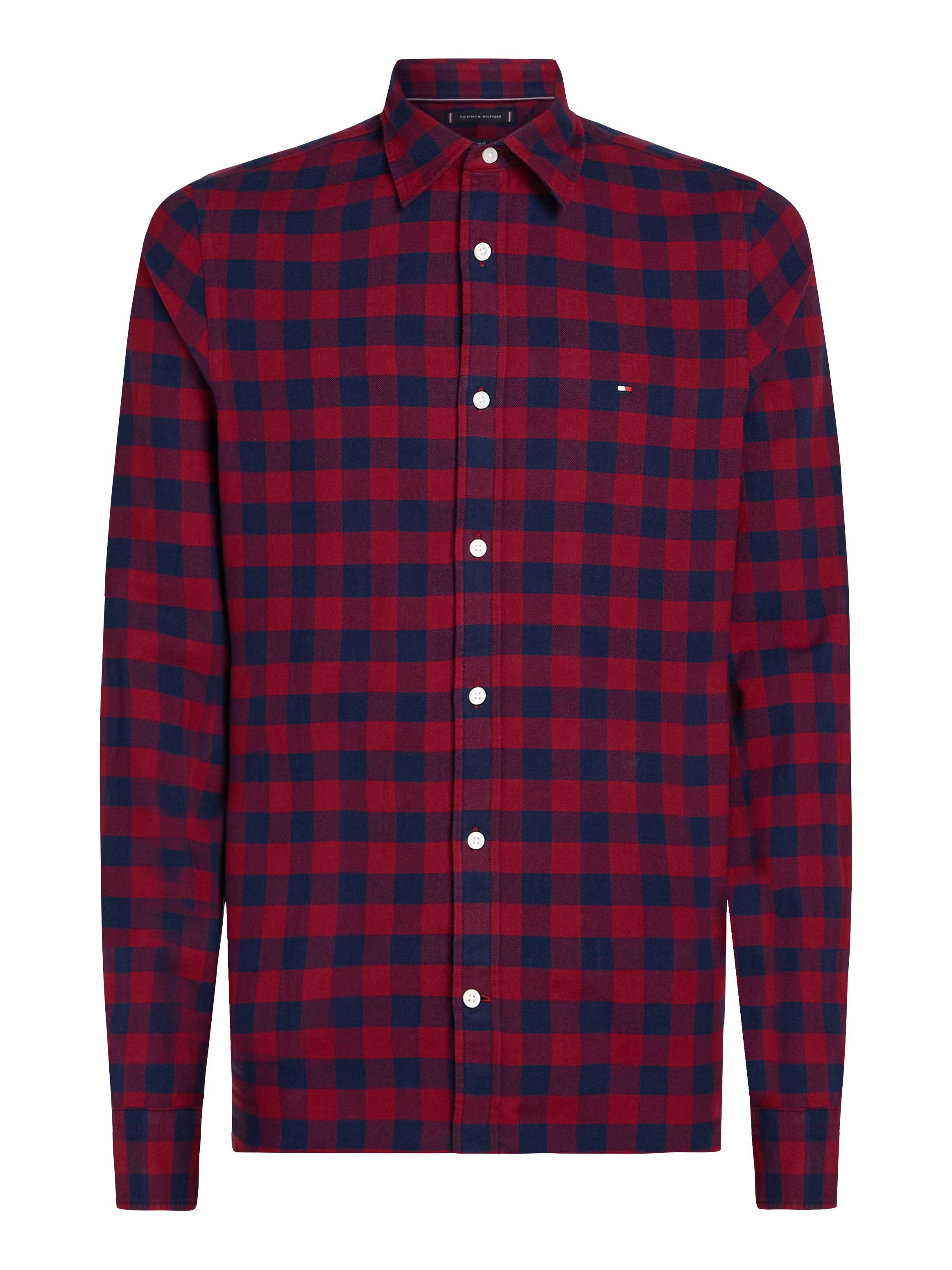 Tommy Hilfiger Langarmhemd »BRUSHED GINGHAM SF SHIRT«, modisch kariert