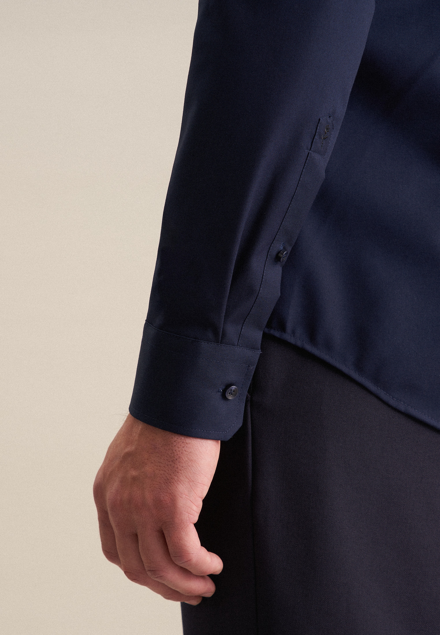 seidensticker Businesshemd »Shaped«, Shaped Extra langer Arm Kentkragen Uni